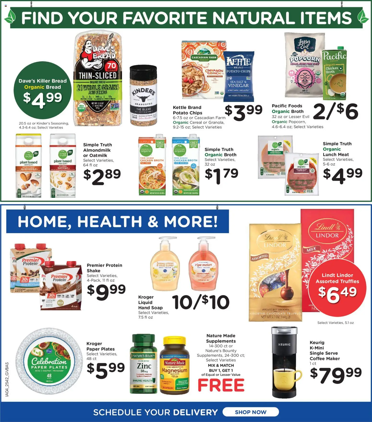 Kroger Ad - valid from 19.11.2025 | Page: 8 | Products: Magnesium, Milk, Coffee, Soap