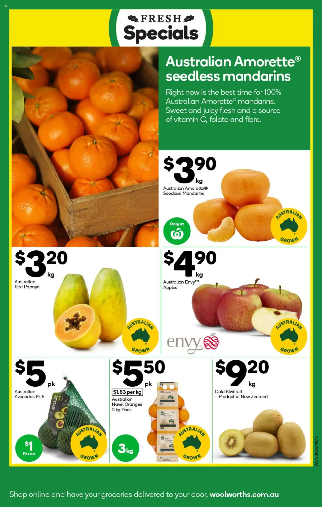 Woolworths catalogue - valid from 13.08.2025 | Page: 13 | Products: Apples, Oranges, Kiwifruit, Vitamin