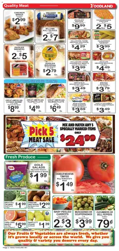 Foodland Weekly Ad - valid from 16.09.2025 | Page: 2 | Products: Peppers, Crowns, Beef, Cucumbers