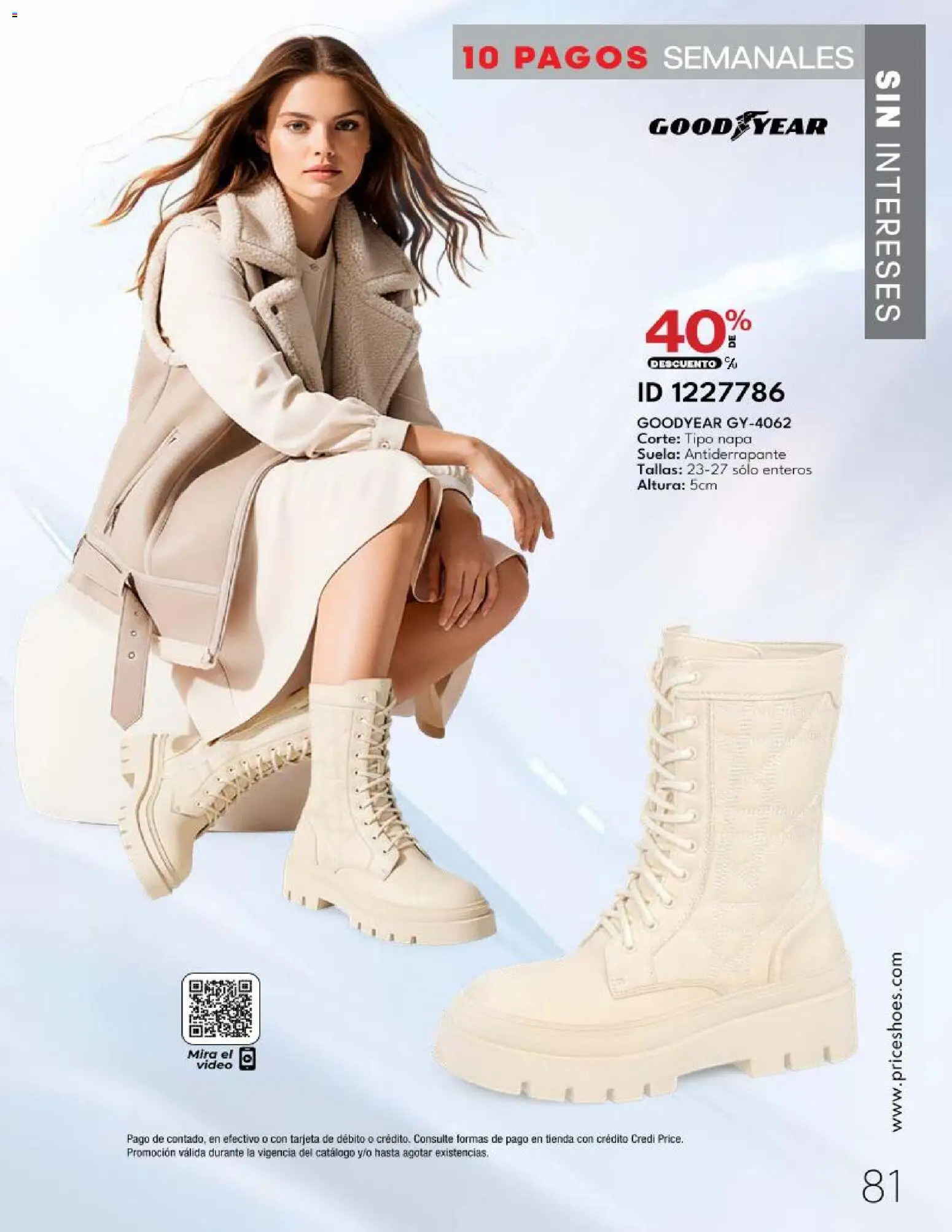 Nuevas ofertas de Price Shoes válidas en toda la República Mexicana desde el 20.03.2026. ¡Encuentra las mejores ofertas en Price Shoes catálogo 10 Pagos Sin Intereses! | Página: 81 | Productos: Video