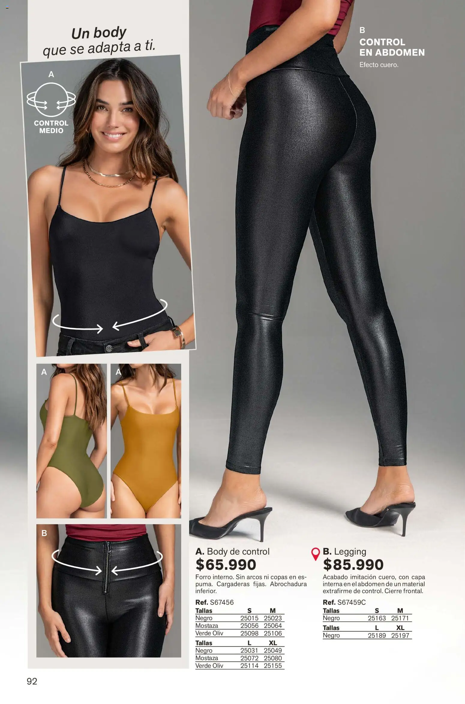 Leonisa revista - valida desde el 01.02.2026 | Página: 92 | Productos: Body, Mostaza