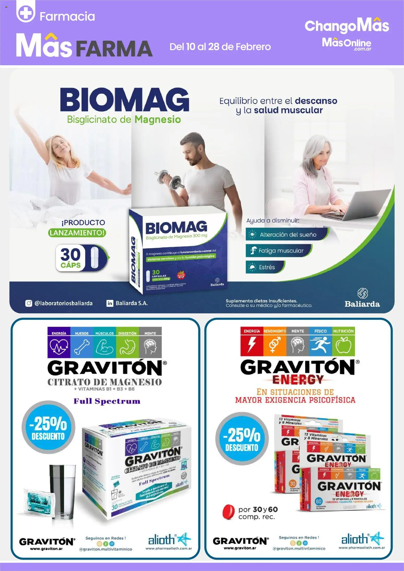 Changomas MâsFarma │ válido desde el 10.02.2026 | Página: 3 | Productos: Vitaminas, Polvo