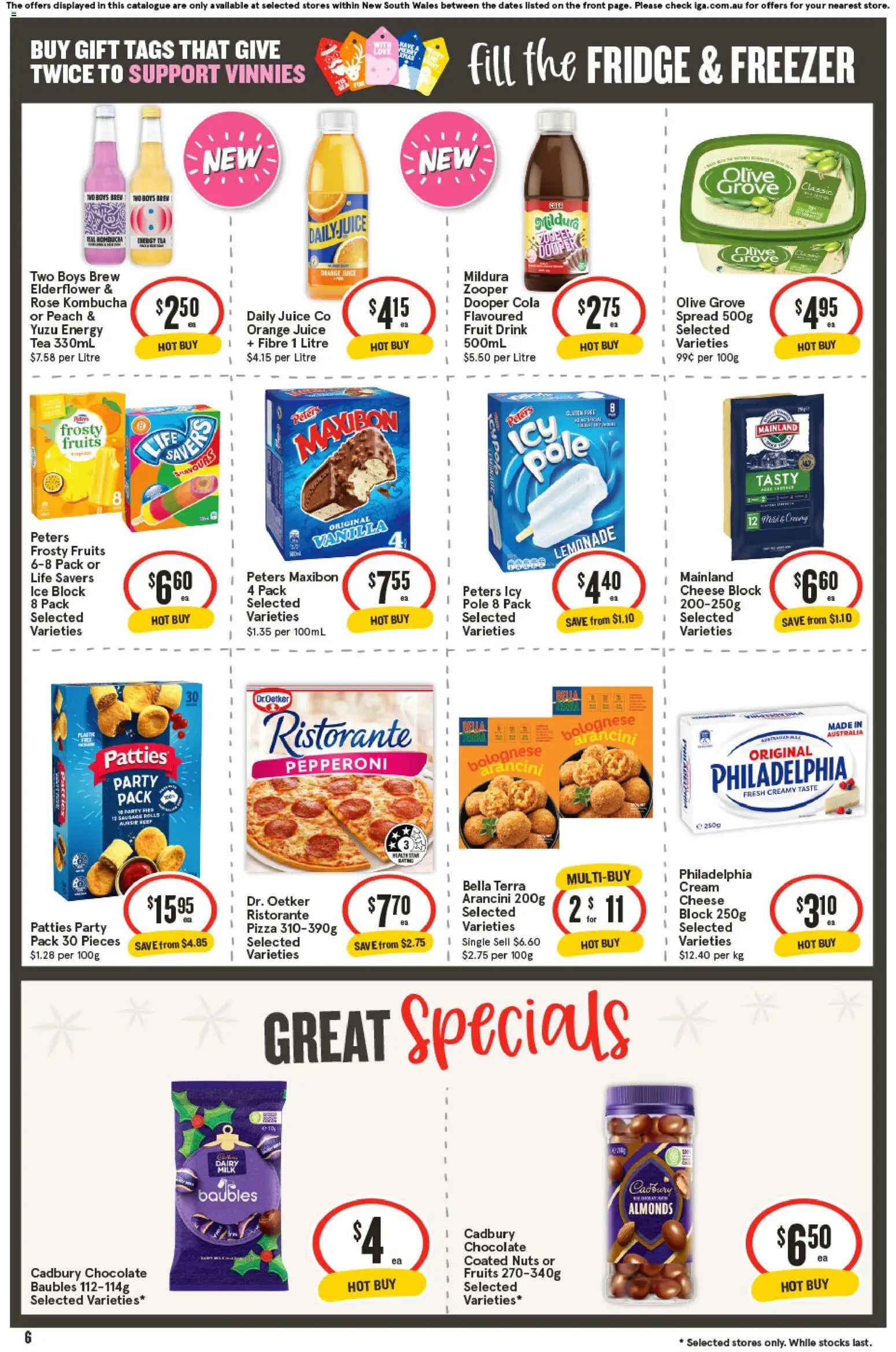 IGA catalogue - valid from 12.11.2025 | Page: 7 | Products: Nuts, Cream, Fruits, Fridge
