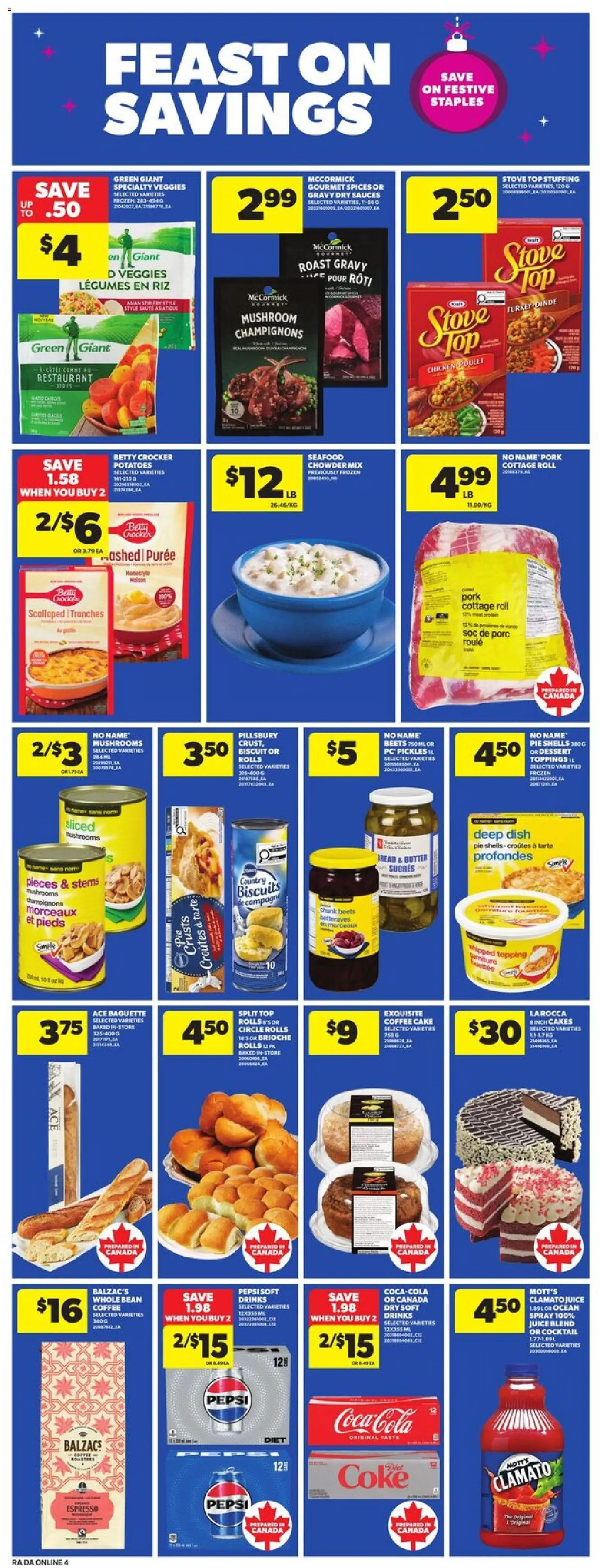 Atlantic Superstore flyer valid from 11.12.2025 | Page: 14 | Products: Bread, Coffee, Juice, Chicken