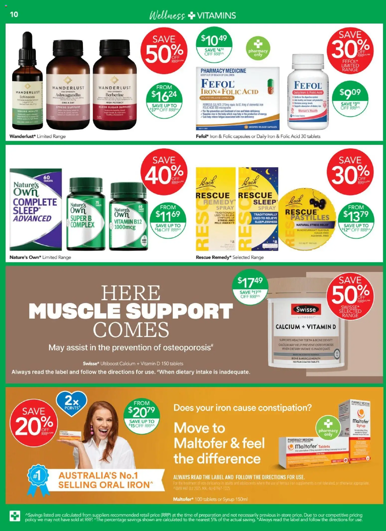 Terry White catalogue - valid from 16.04.2026 | Page: 10 | Products: Iron, Treatment, Tablets, Vitamin