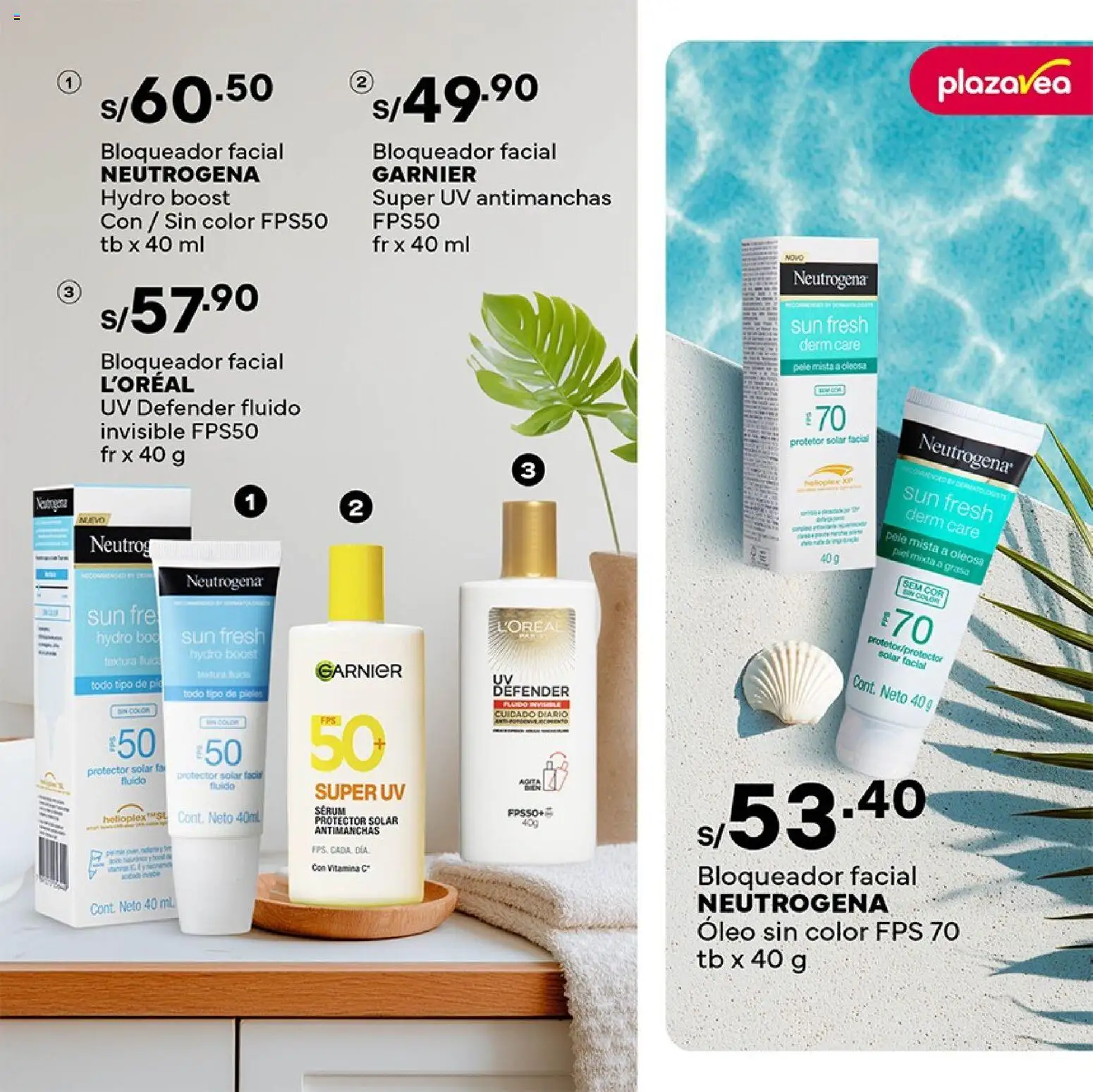 Catálogo Plaza Vea válido desde 05.01.2026 | Página: 3 | Productos: Protector solar