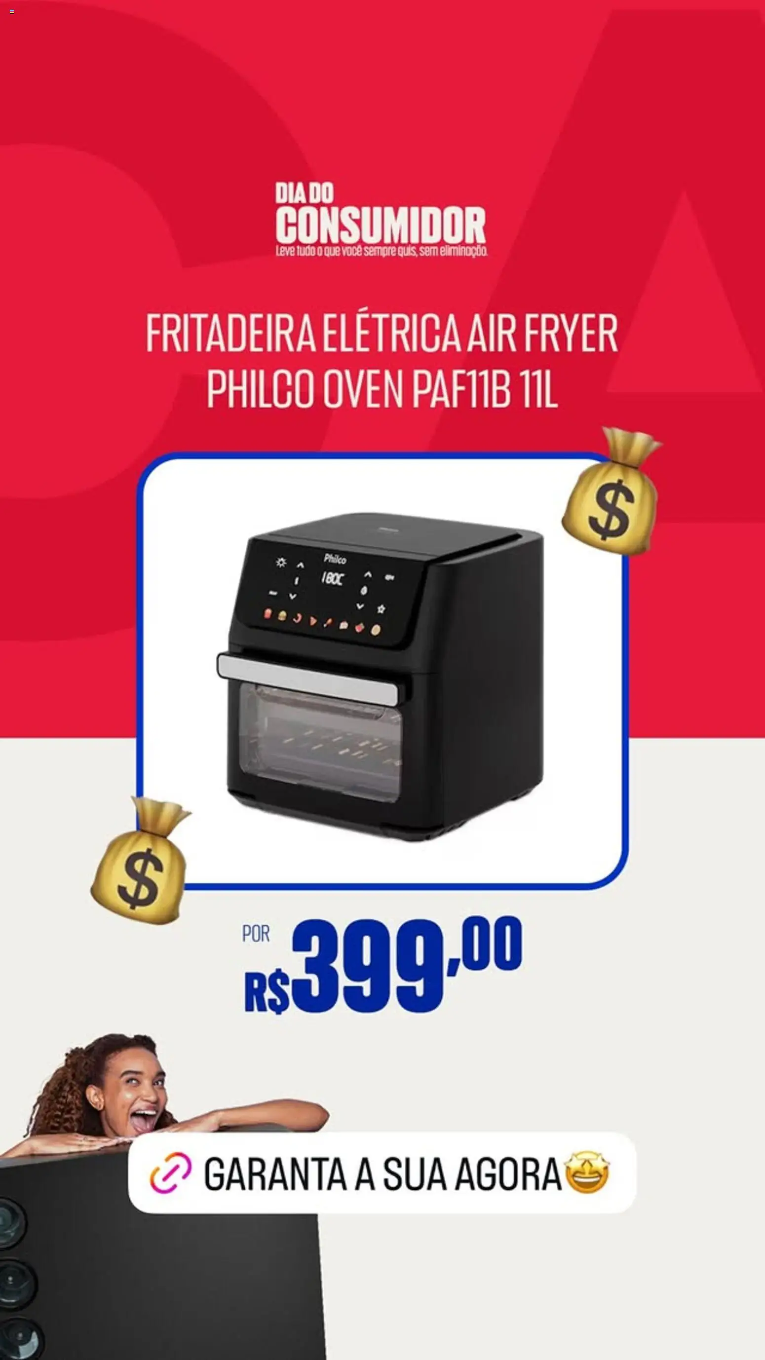 Casas Bahia Folheto - válido de 16.03.2026 | Página: 5 | Produtos: Fritadeira elétrica, Air fryer