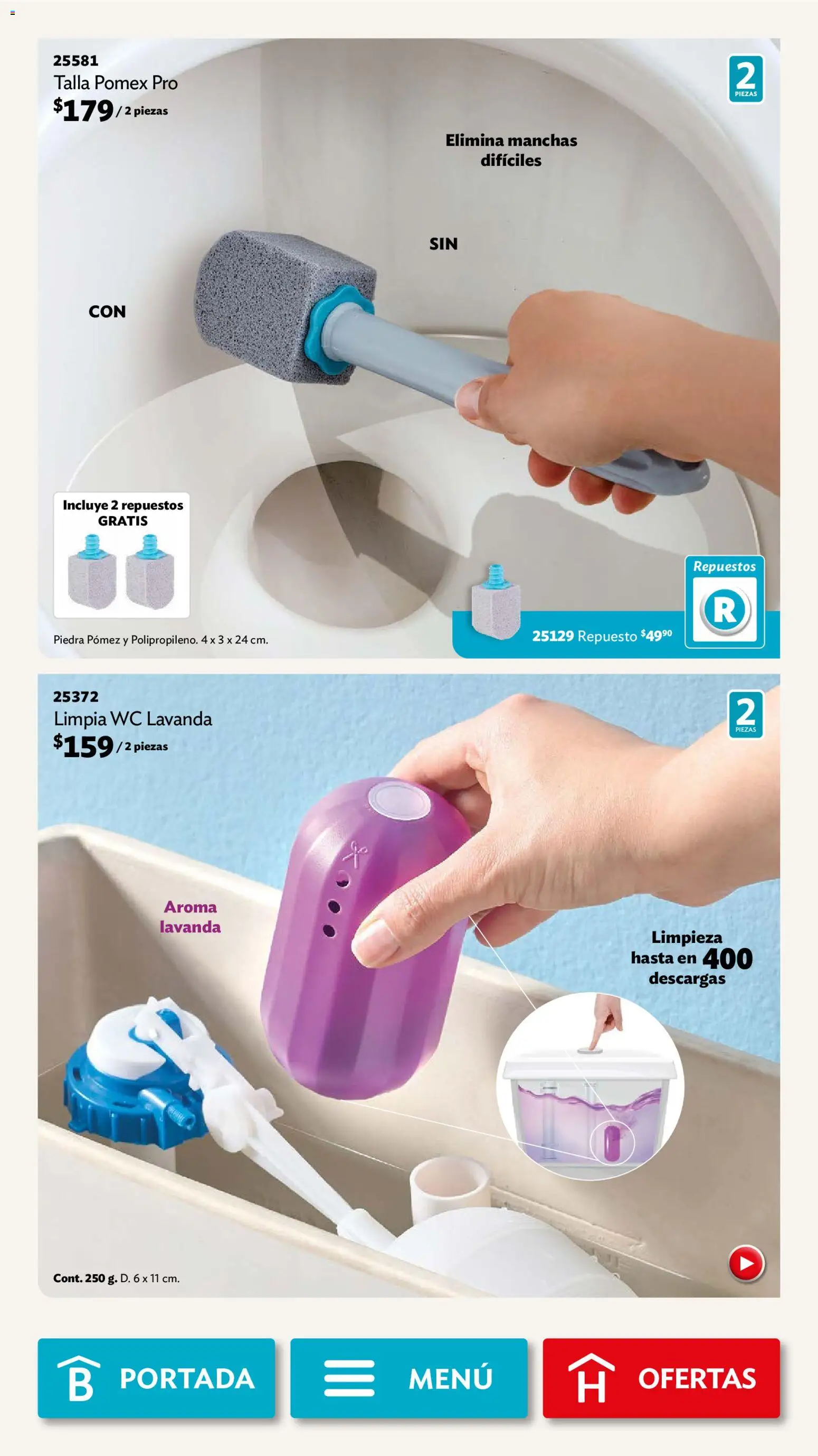 Nuevas ofertas de Betterware válidas en toda la República Mexicana desde el 03.11.2025. ¡Encuentra las mejores ofertas en Betterware campaña 11 2025! | Página: 108 | Productos: Wc