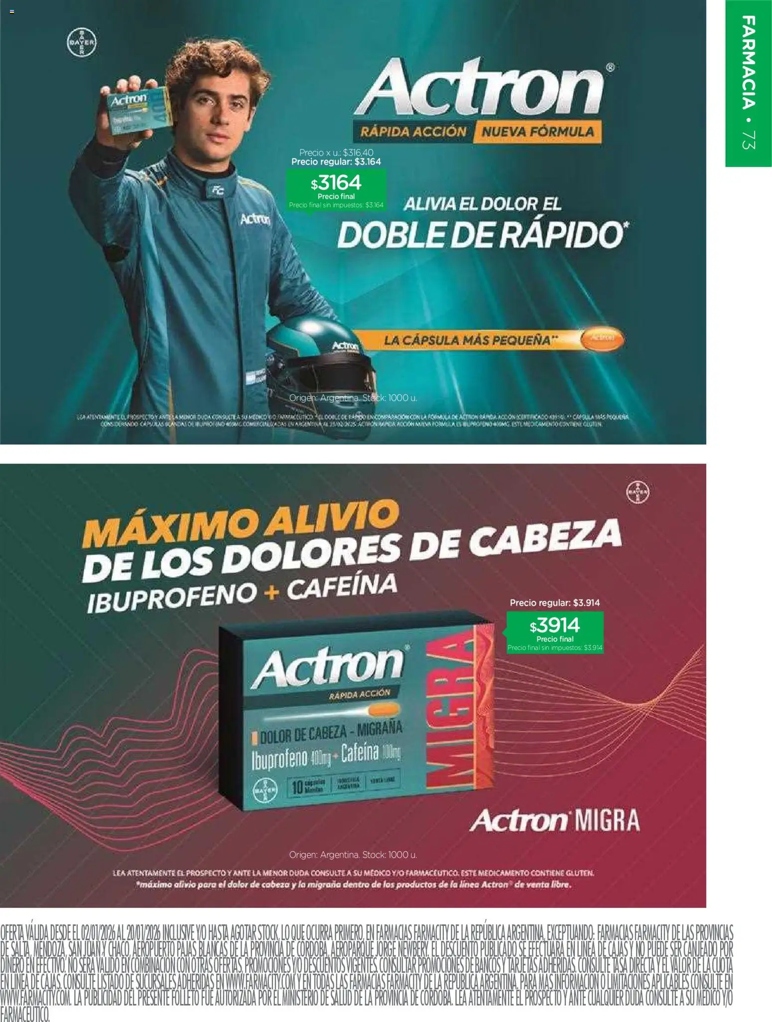 Farmacity catálogo │ válido desde el 02.01.2026 | Página: 73