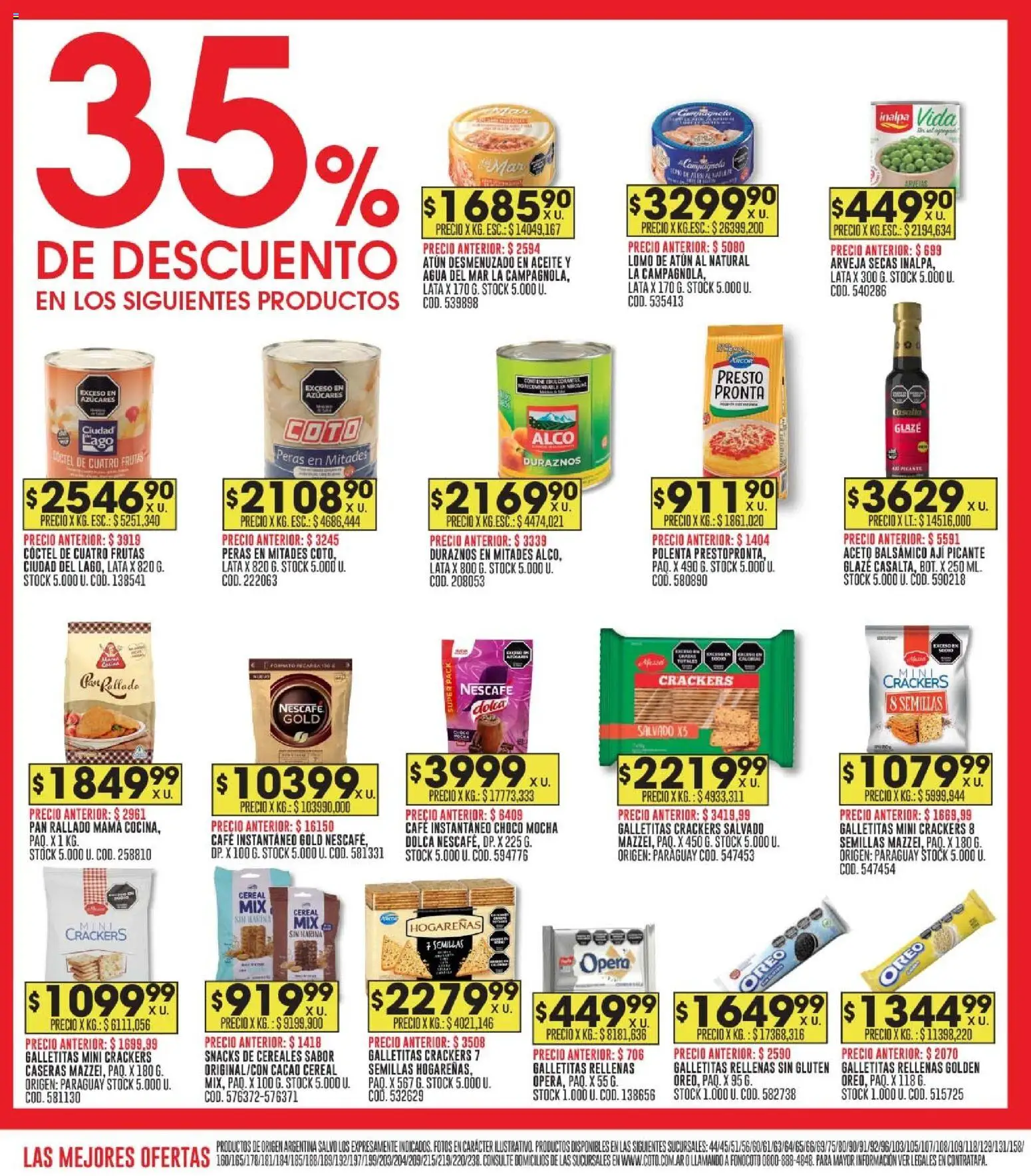Coto - Ofertas │ válido desde el 24.11.2025 | Página: 10 | Productos: Harina, Agua, Café, Cereales