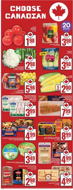 Food Basics flyer valid from 31.07.2025 | Page: 7 | Products: Cucumbers, Oven, Butter, Tomatoes