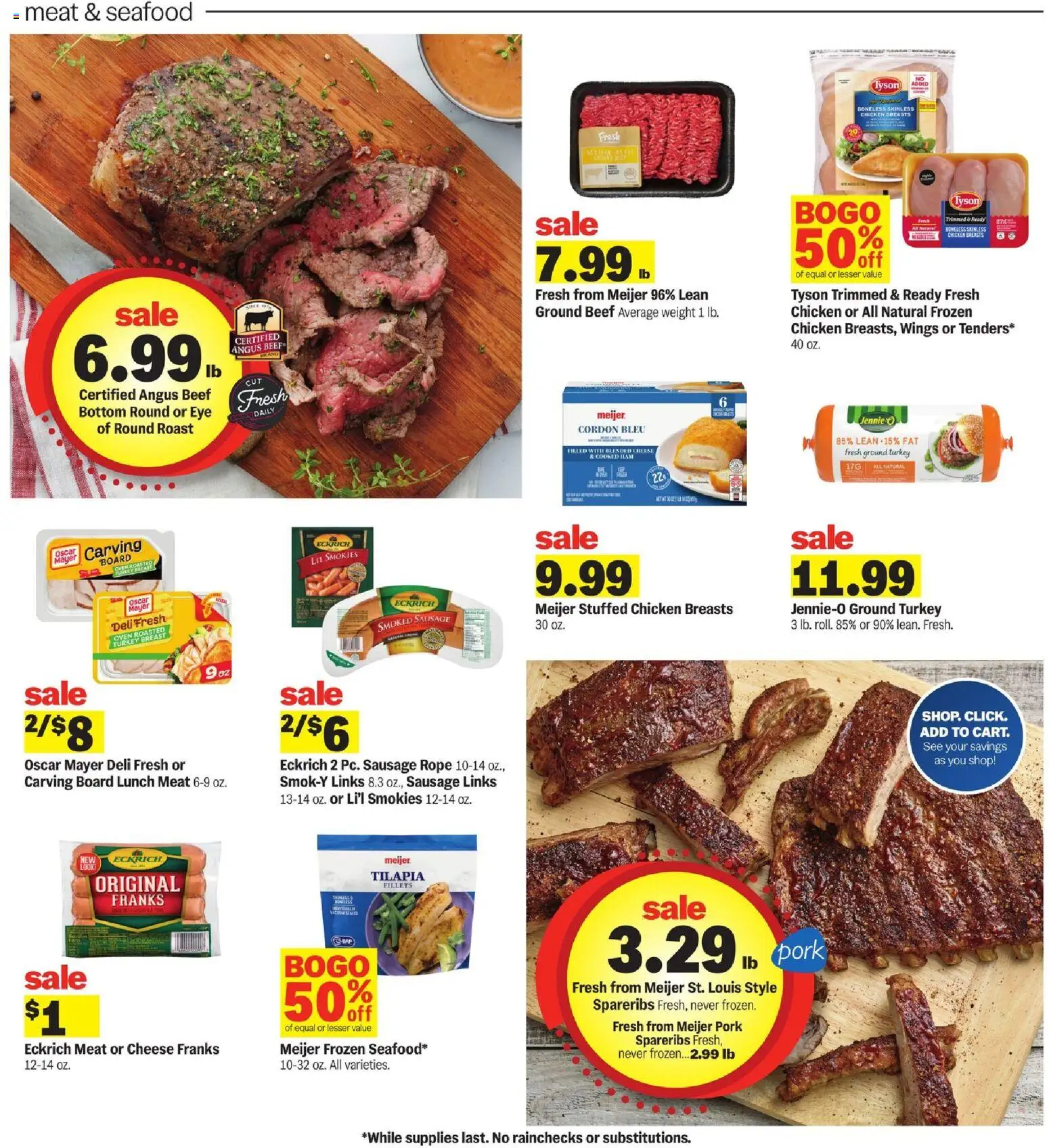 Meijer Weekly Ad - valid from 25.02.2026 | Page: 12 | Products: Cheese, Beef, Oven, Weight