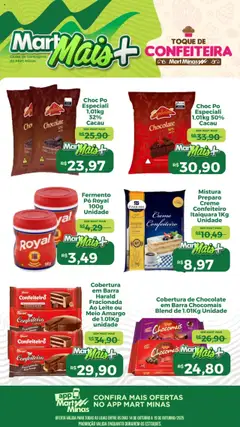 Mart Minas - Ofertas de confeitaria - Pré-Visualização do folheto da loja Mart Minas, válido de 14.10.2025