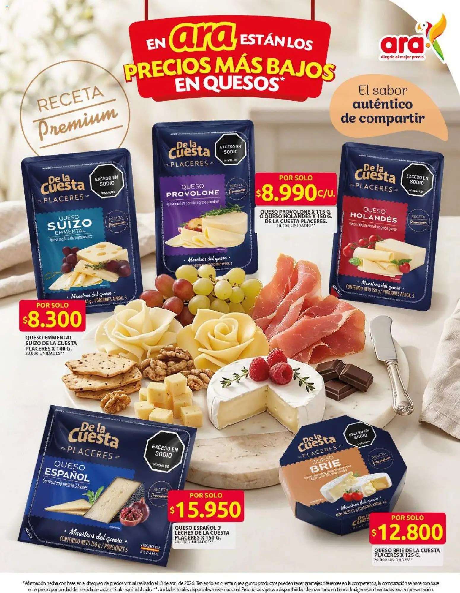 Ara revista - valida desde el 02.04.2026 | Página: 5 | Productos: Queso