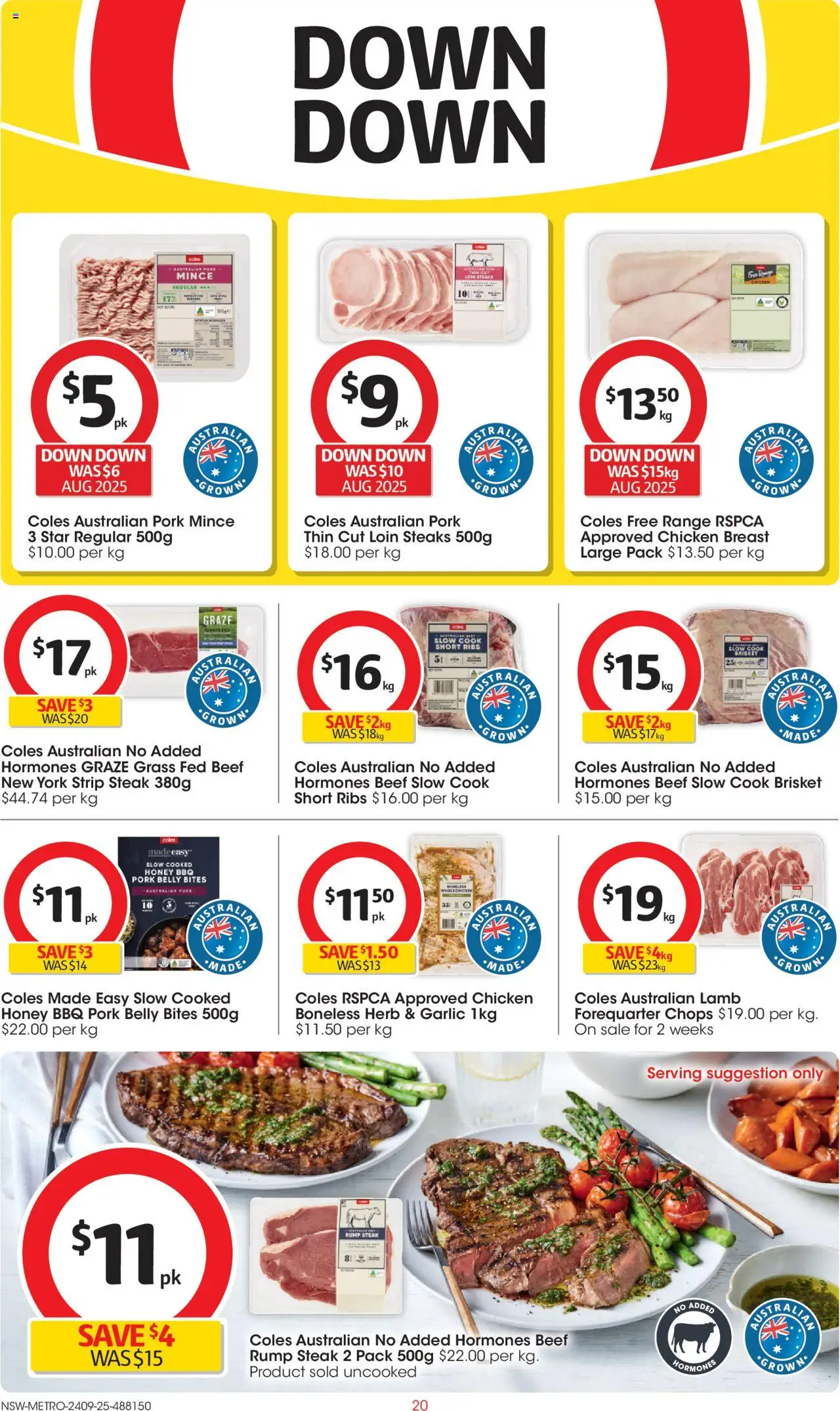 Coles catalogue - valid from 24.09.2025 | Page: 20 | Products: Herb, Chicken, Garlic, Strip