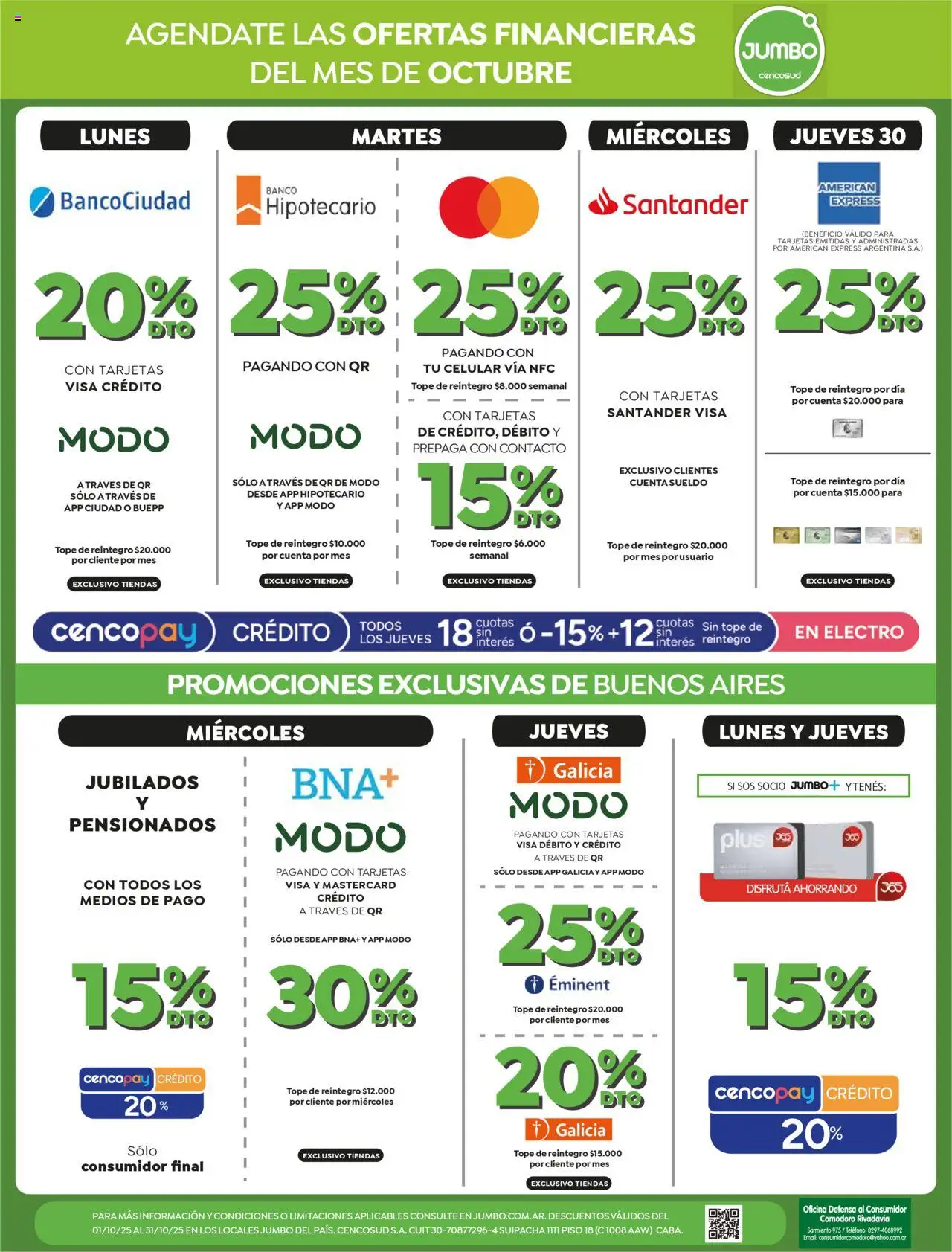 Jumbo ofertas │ válido desde el 17.10.2025 | Página: 8 | Productos: Teléfono, Banco