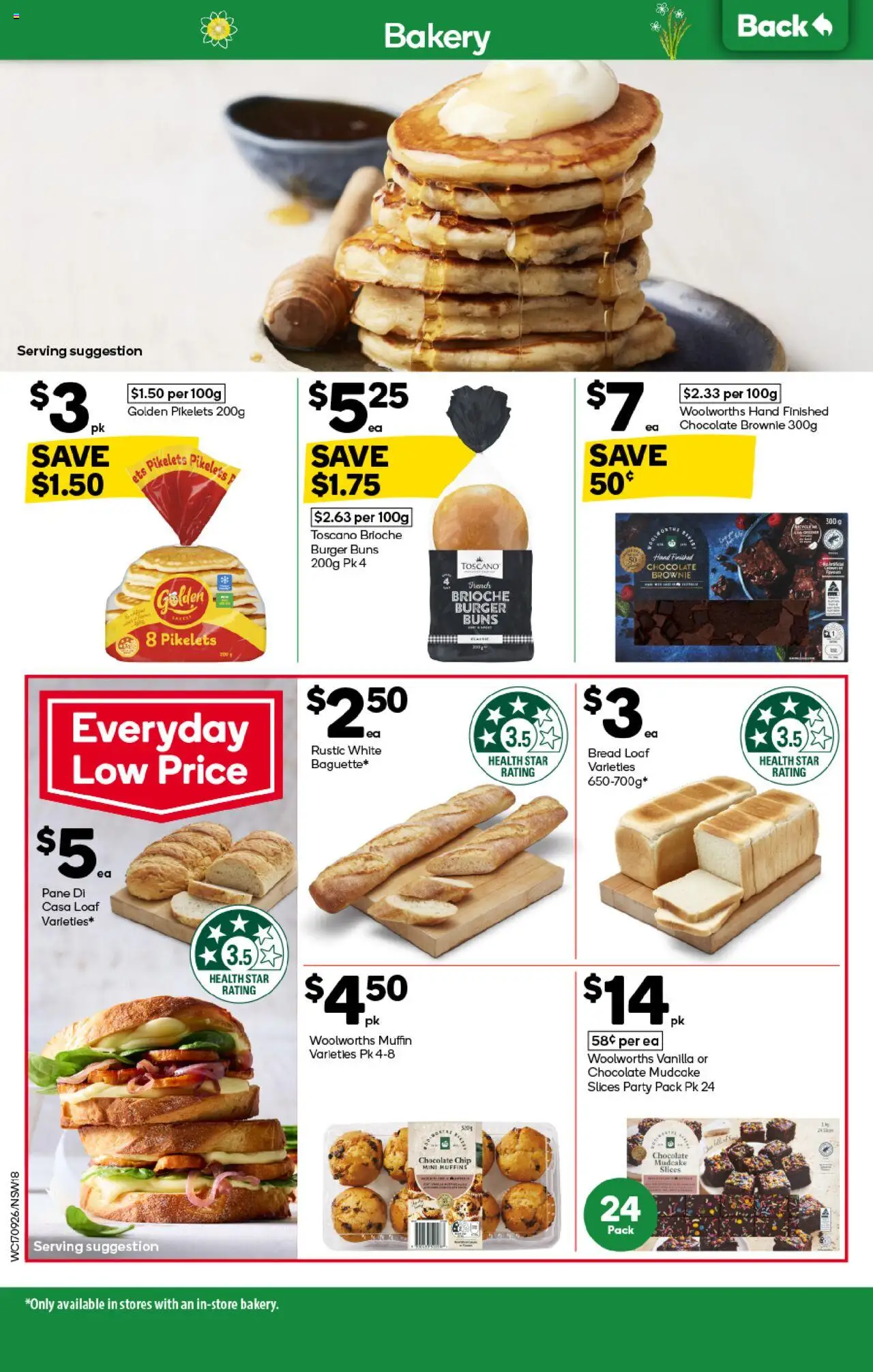 Woolworths catalogue - valid from 17.09.2025 | Page: 16 | Products: Bread, Chocolate, Muffins, Bakery