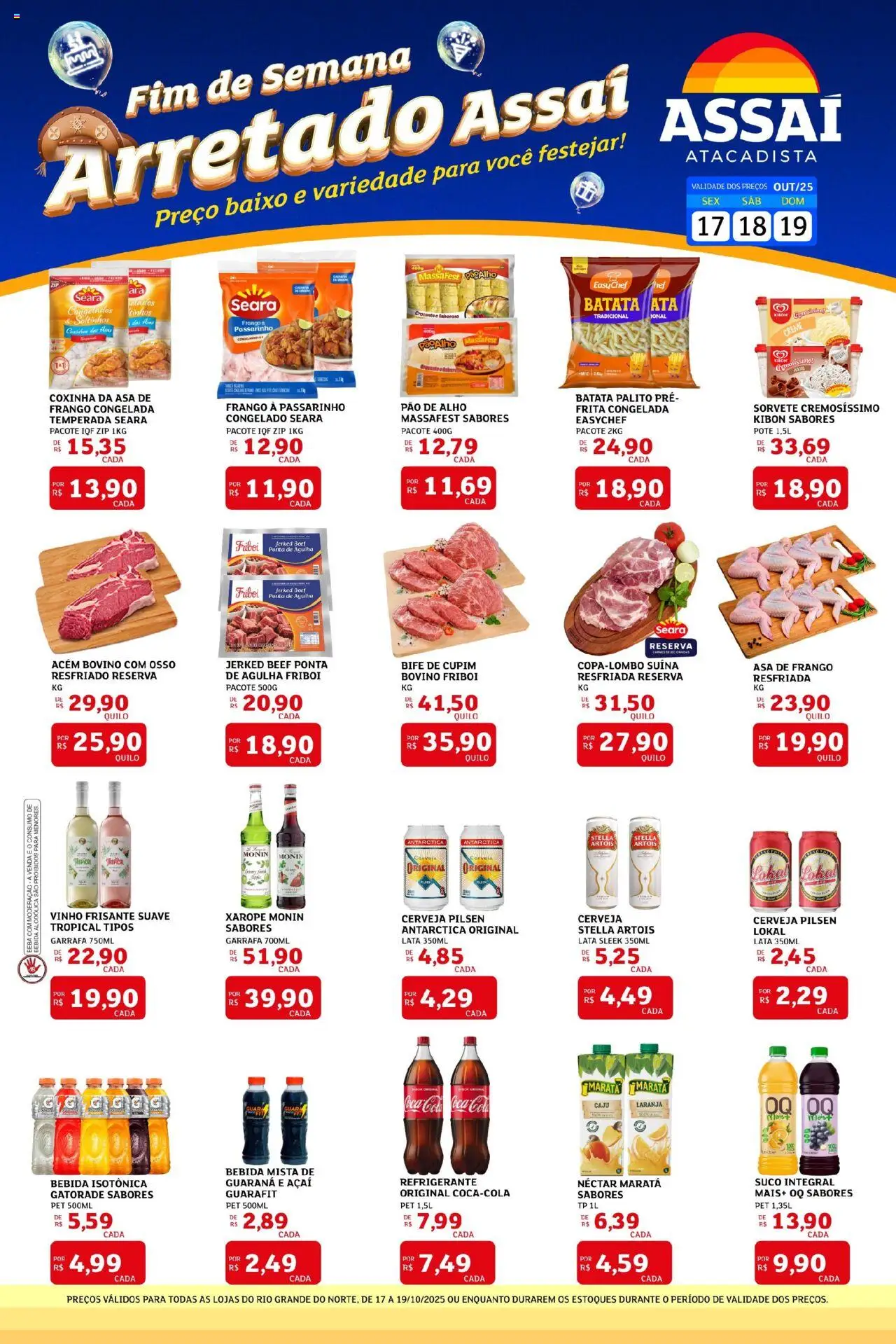 Assaí Atacadista Folheto - válido de 17.10.2025 | Página: 1 | Produtos: Xarope, Creme, Sorvete, Frango