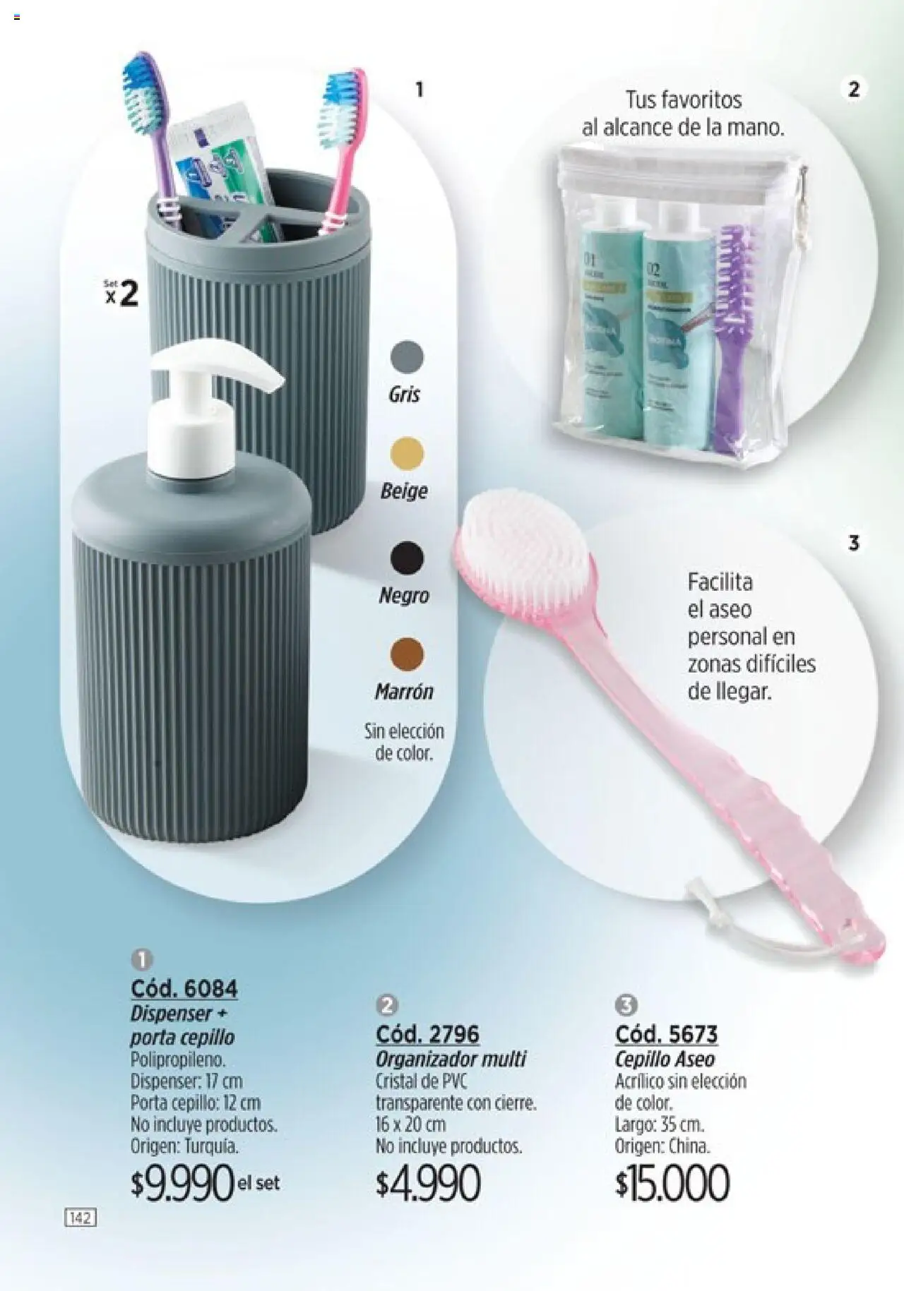 Catálogo Amodil Campaña 12 │ válido desde el 26.06.2025 | Página: 142 | Productos: Organizador, Cepillo