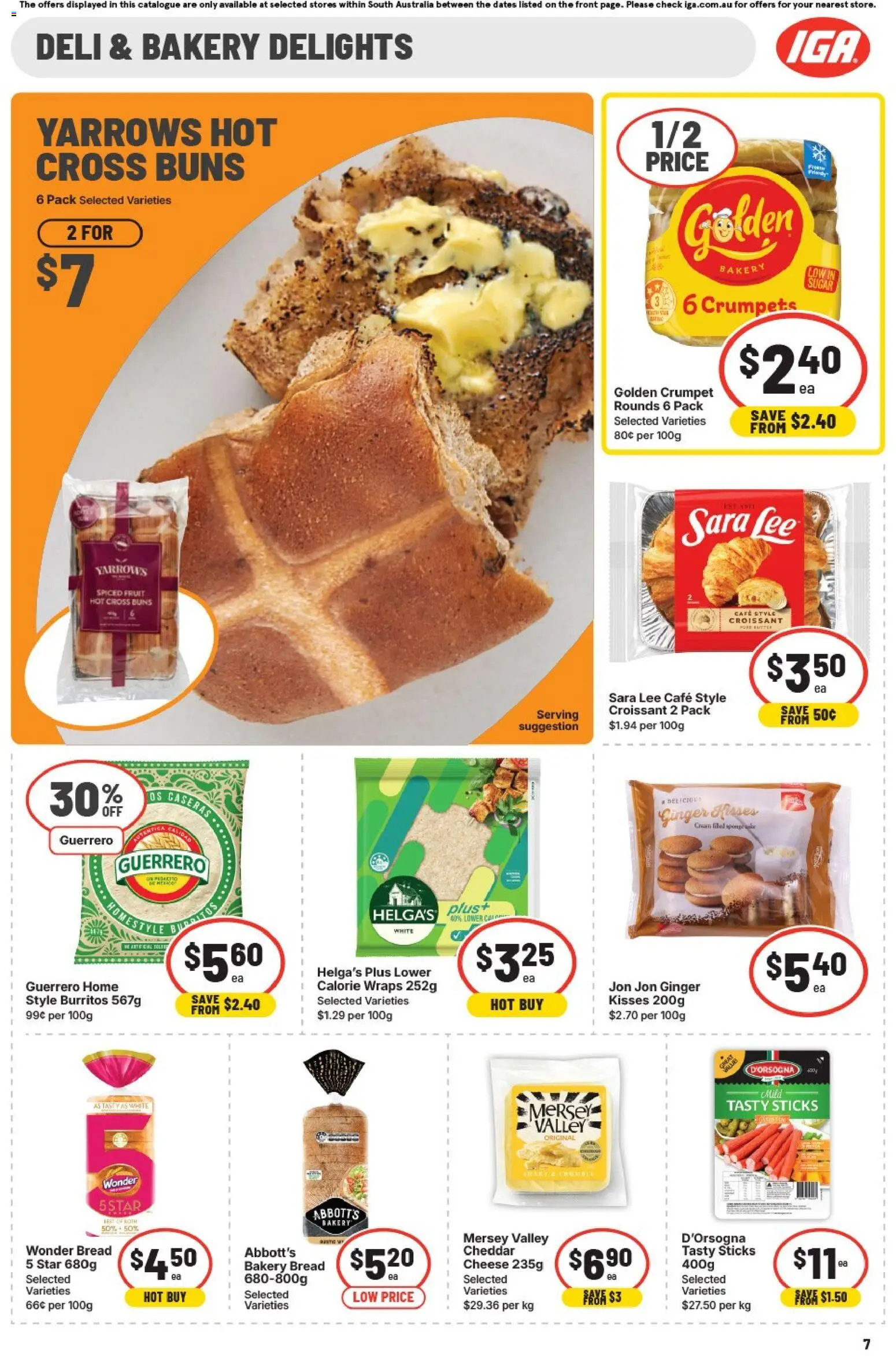 IGA catalogue - valid from 25.02.2026 | Page: 7 | Products: Butter, Bread, Ginger, Sugar