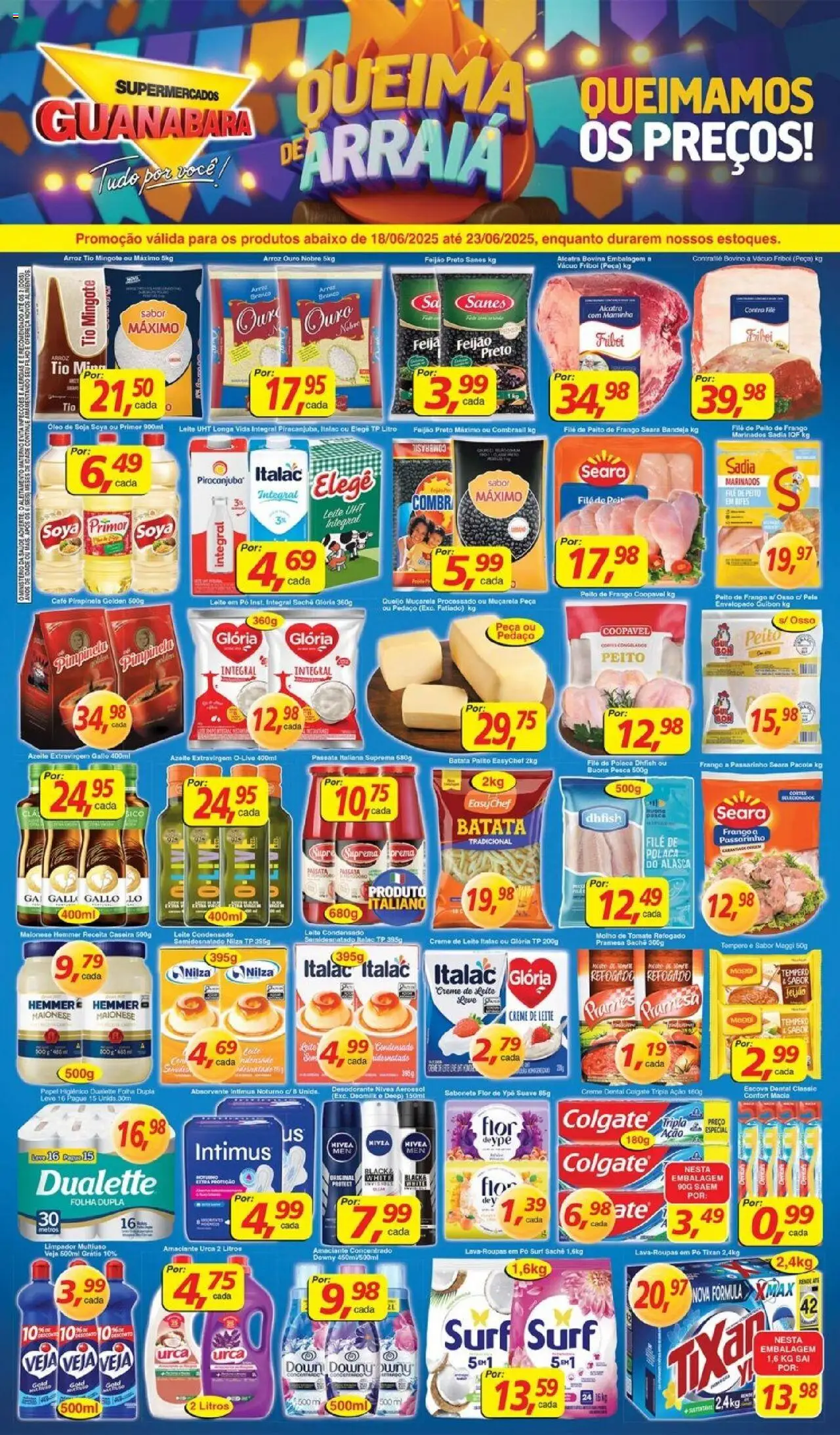 Supermercados Guanabara Folheto - válido de 18.06.2025 | Página: 12 | Produtos: Desodorante, Maminha, Batata, Frango