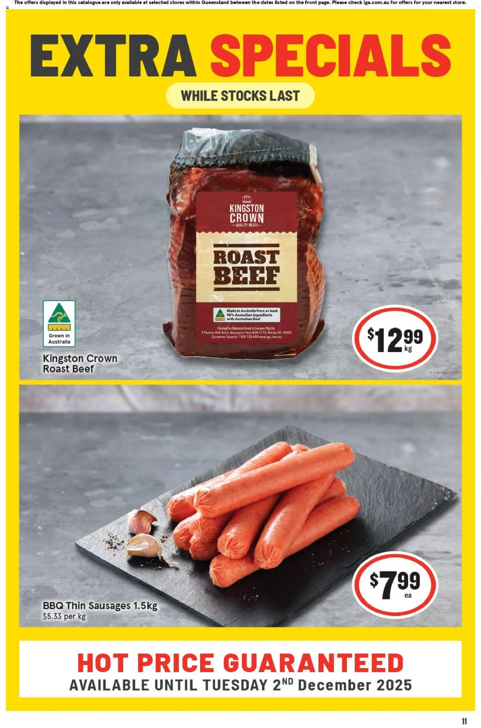 IGA catalogue - valid from 05.11.2025 | Page: 11 | Products: Beef
