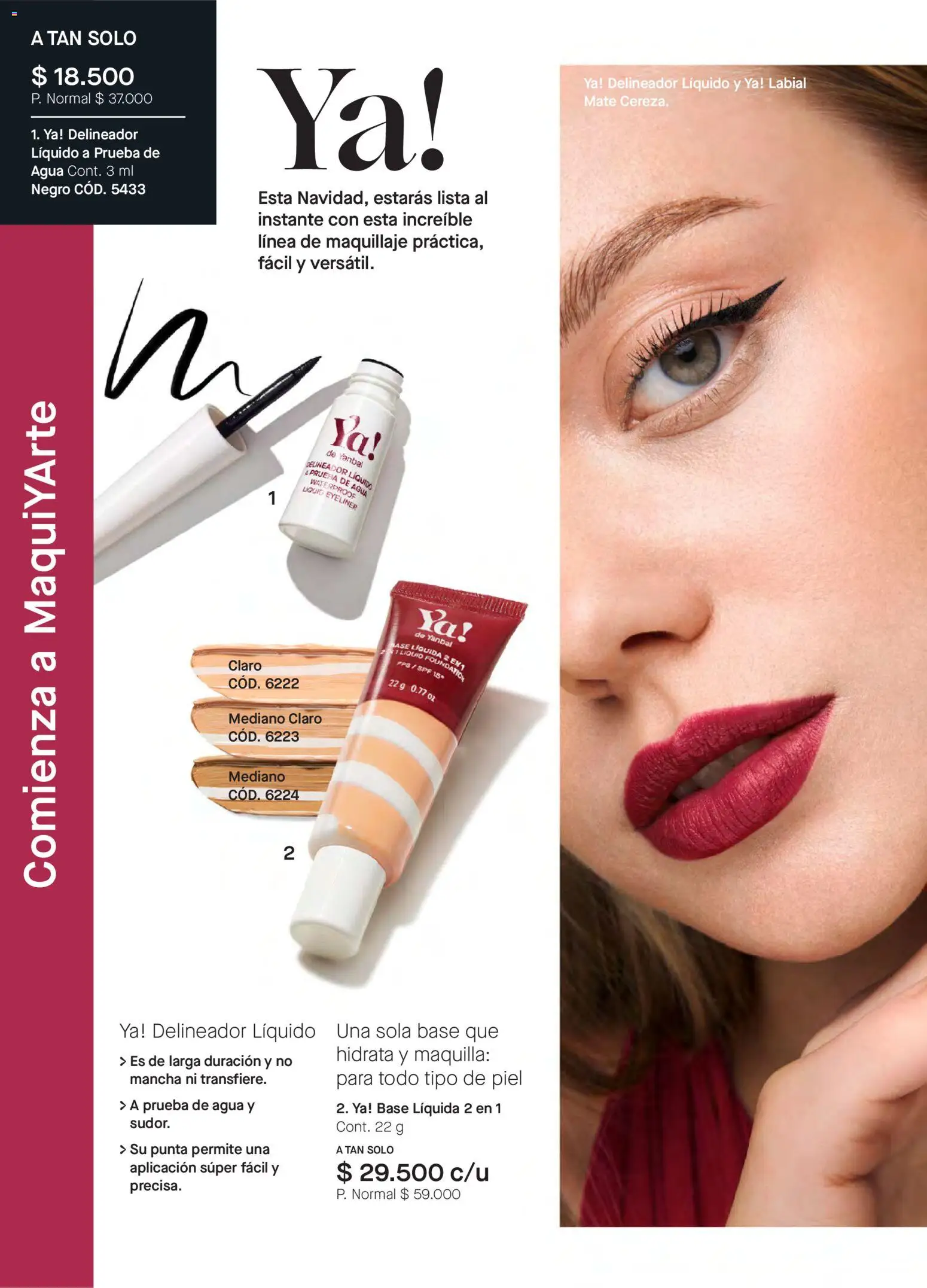 Yanbal revista - valida desde el 08.11.2025 | Página: 76 | Productos: Agua, Maquillaje, Delineador