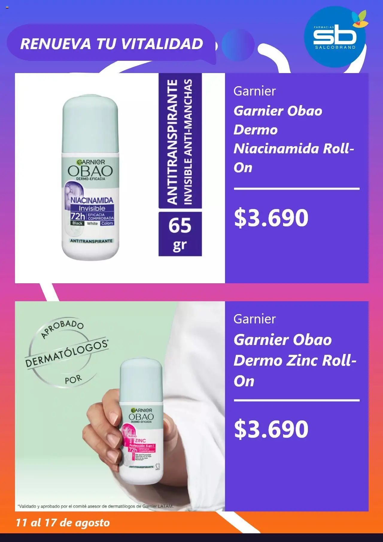 Salcobrand ofertas  │ válido desde el 11.08.2025 | Página: 5 | Productos: Antitranspirante