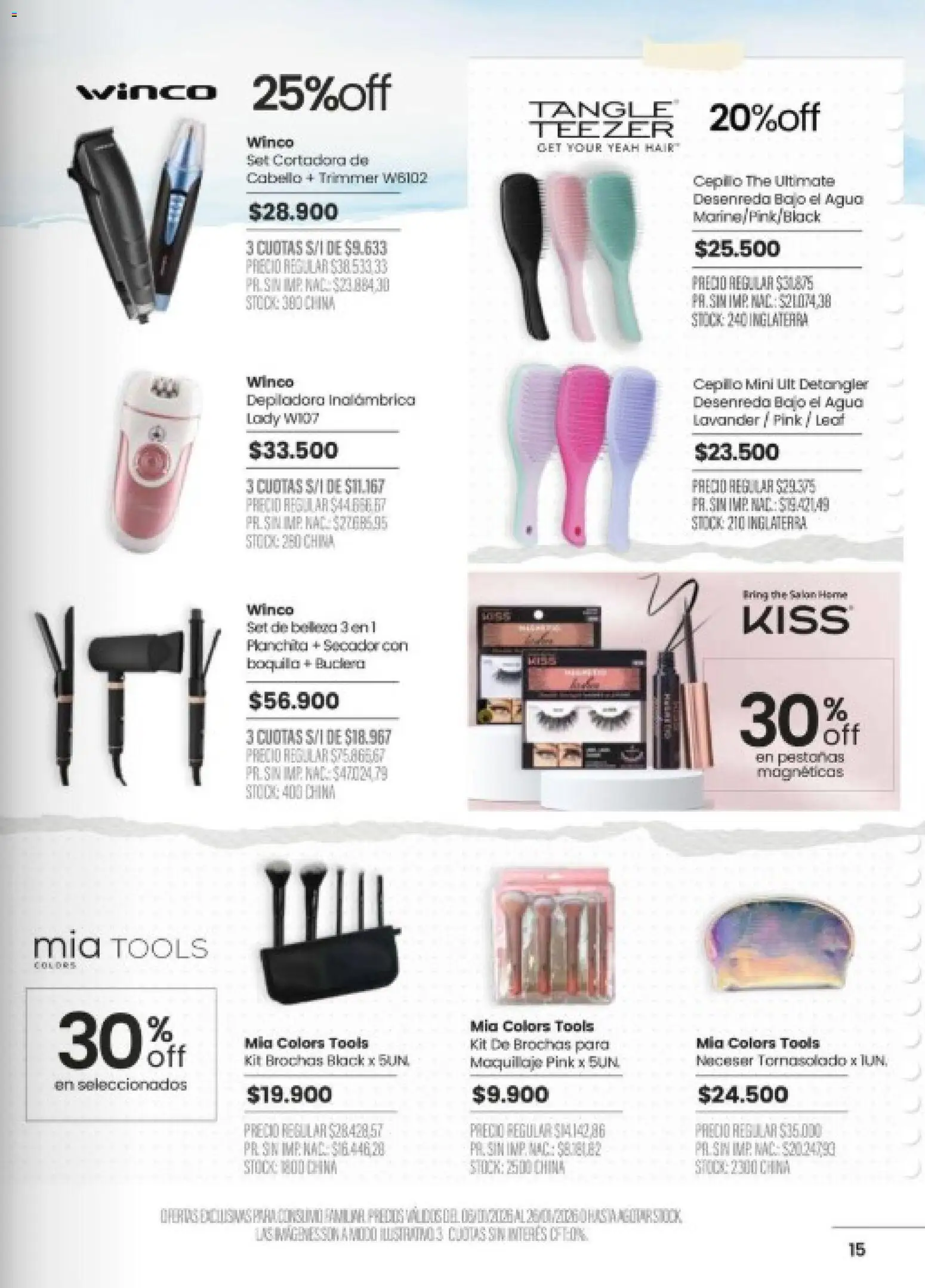 Pigmento catálogo │ válido desde el 06.01.2026 | Página: 15 | Productos: Maquillaje, Neceser, Agua, Depiladora