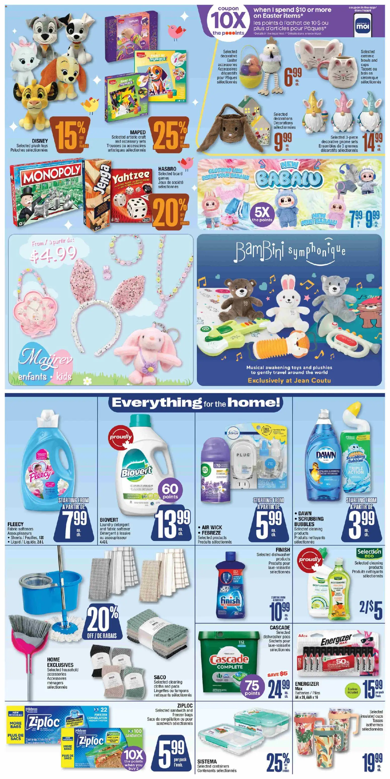 Jean Coutu flyer valid from 26.03.2026 | Page: 8 | Products: Bag, Freezer, Fabric softener, Detergent