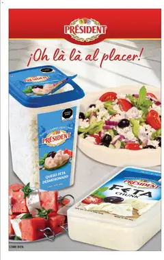 Vista previa de PRÉSIDENT QUESO FETA DESMORONADO, Crumbled feta cheese, Cont. NETO 680g, nuevo folleto de la tienda, válido en México a partir del 01.03.2026 | Página: 122 | Productos: Queso