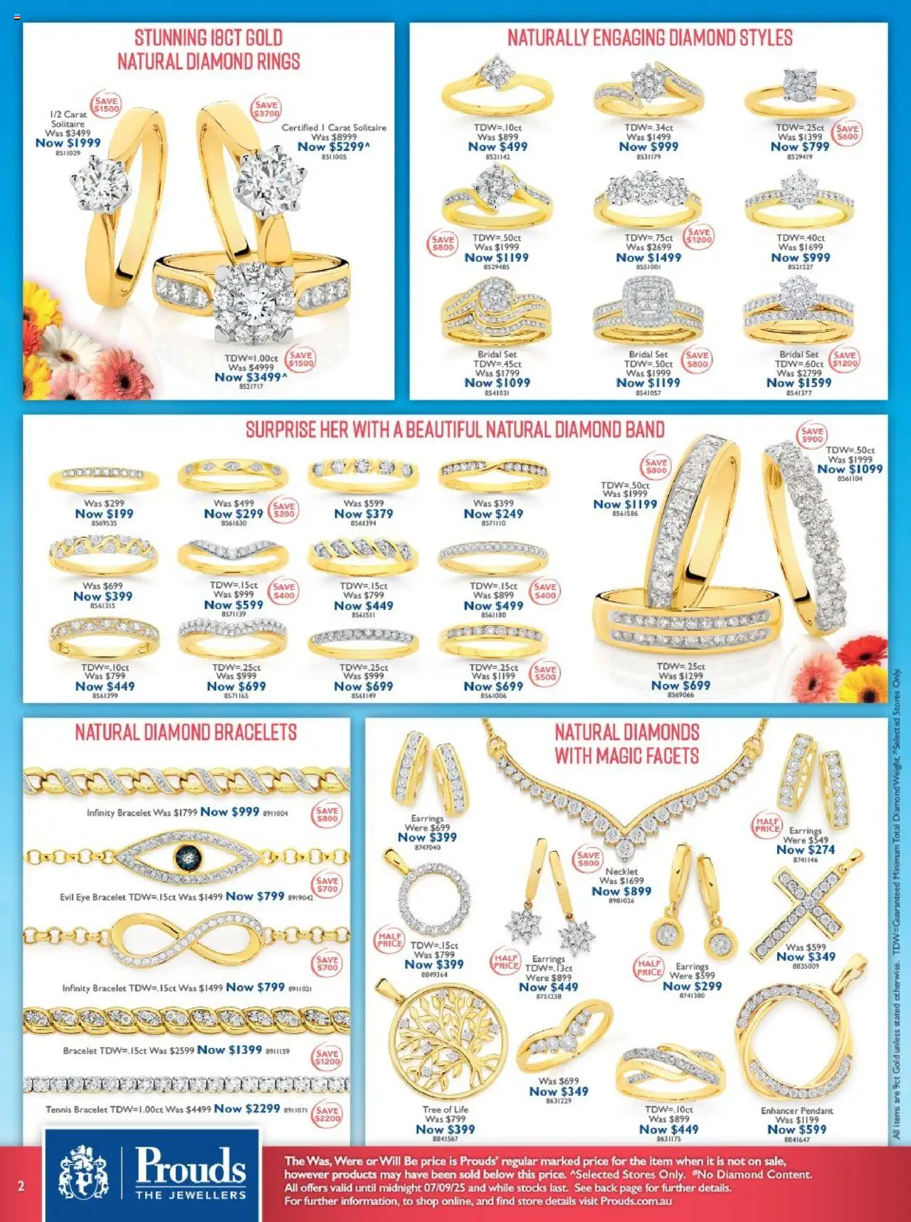 Prouds The Jewellers catalogue - valid from 04.08.2025 | Page: 2 | Products: Diamond, Earrings, Pendant, Weight