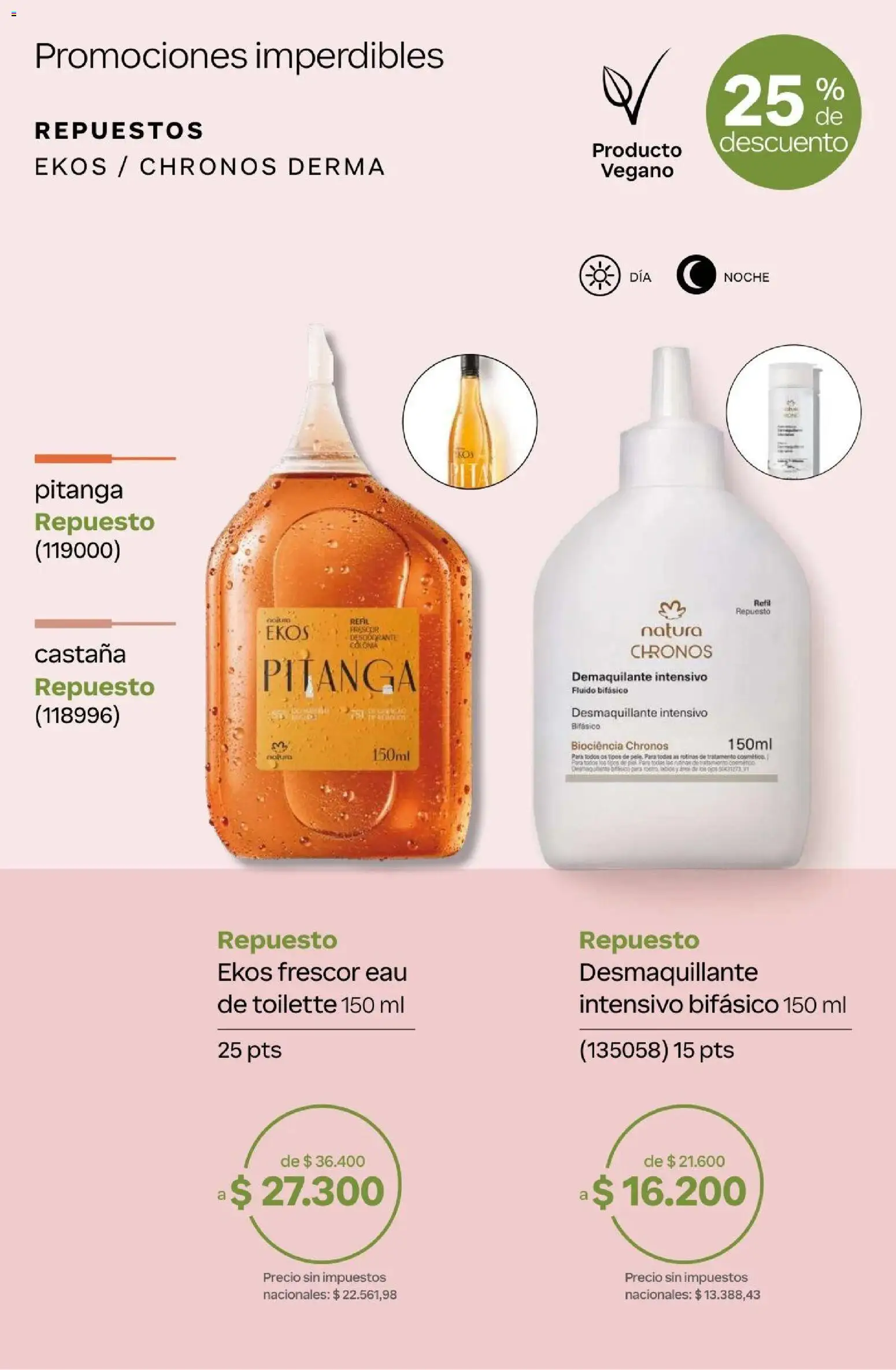 Natura Catálogo Ciclo 4/2026 │ válido desde el 01.04.2026 | Página: 52 | Productos: Desmaquillante, Desodorante