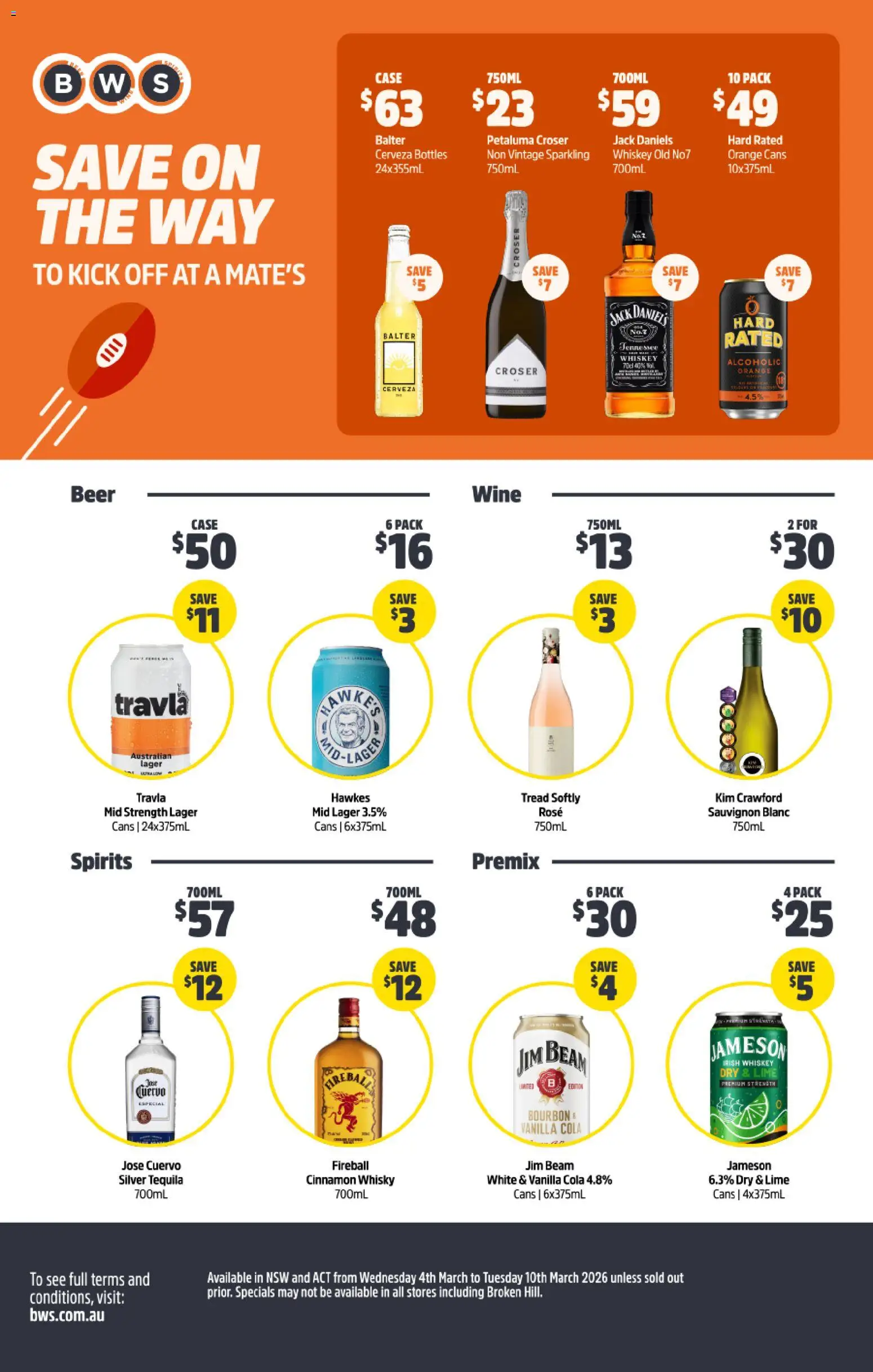 Woolworths catalogue - valid from 04.03.2026 | Page: 55 | Products: Beer, Bourbon, Whiskey, Case