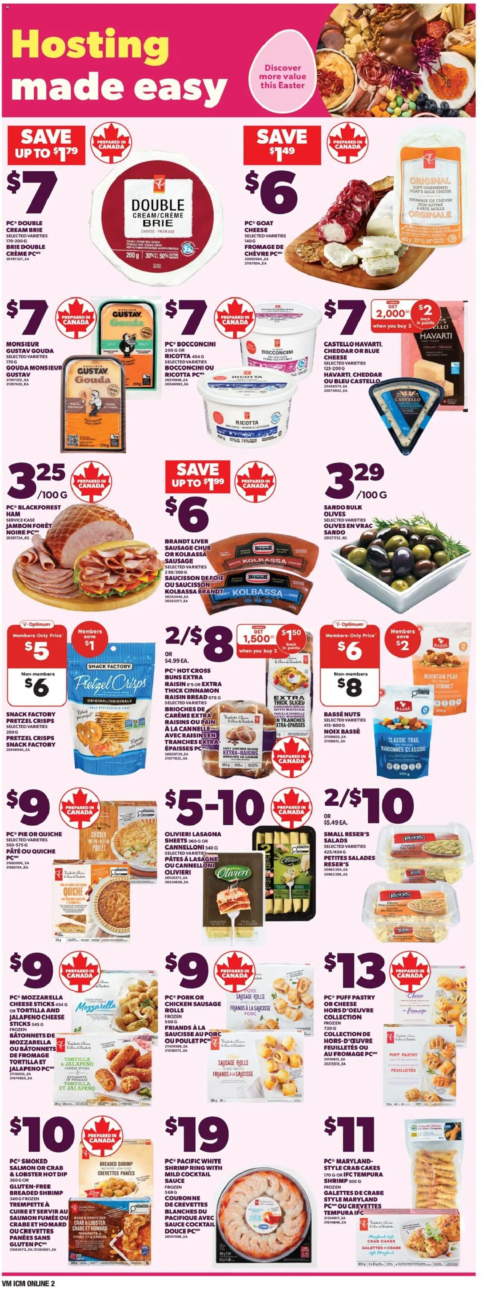 Valu Mart flyer valid from 26.03.2026 | Page: 4 | Products: Salad, PC, Cheese, Chicken