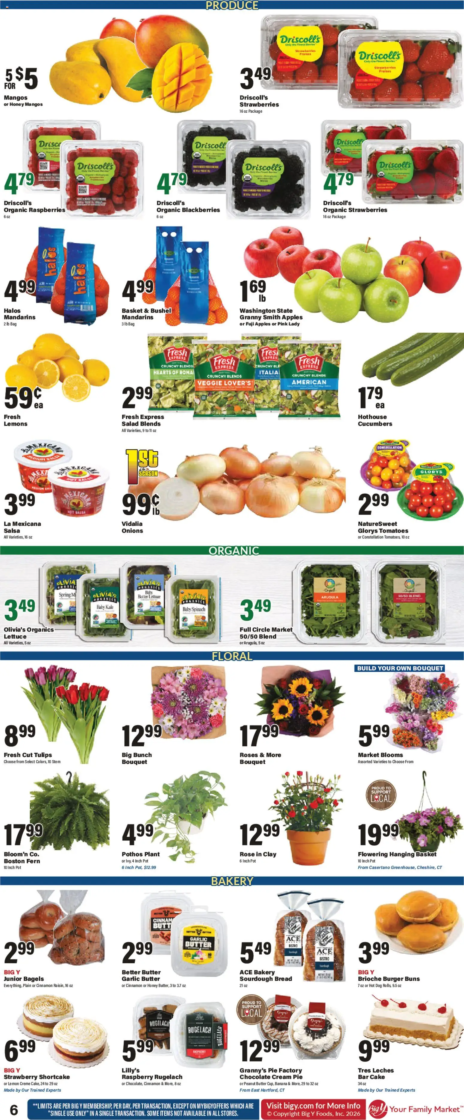 Big Y Weekly Ad - valid from 23.04.2026 | Page: 9 | Products: Bakery, Basket, Chocolate, Cream