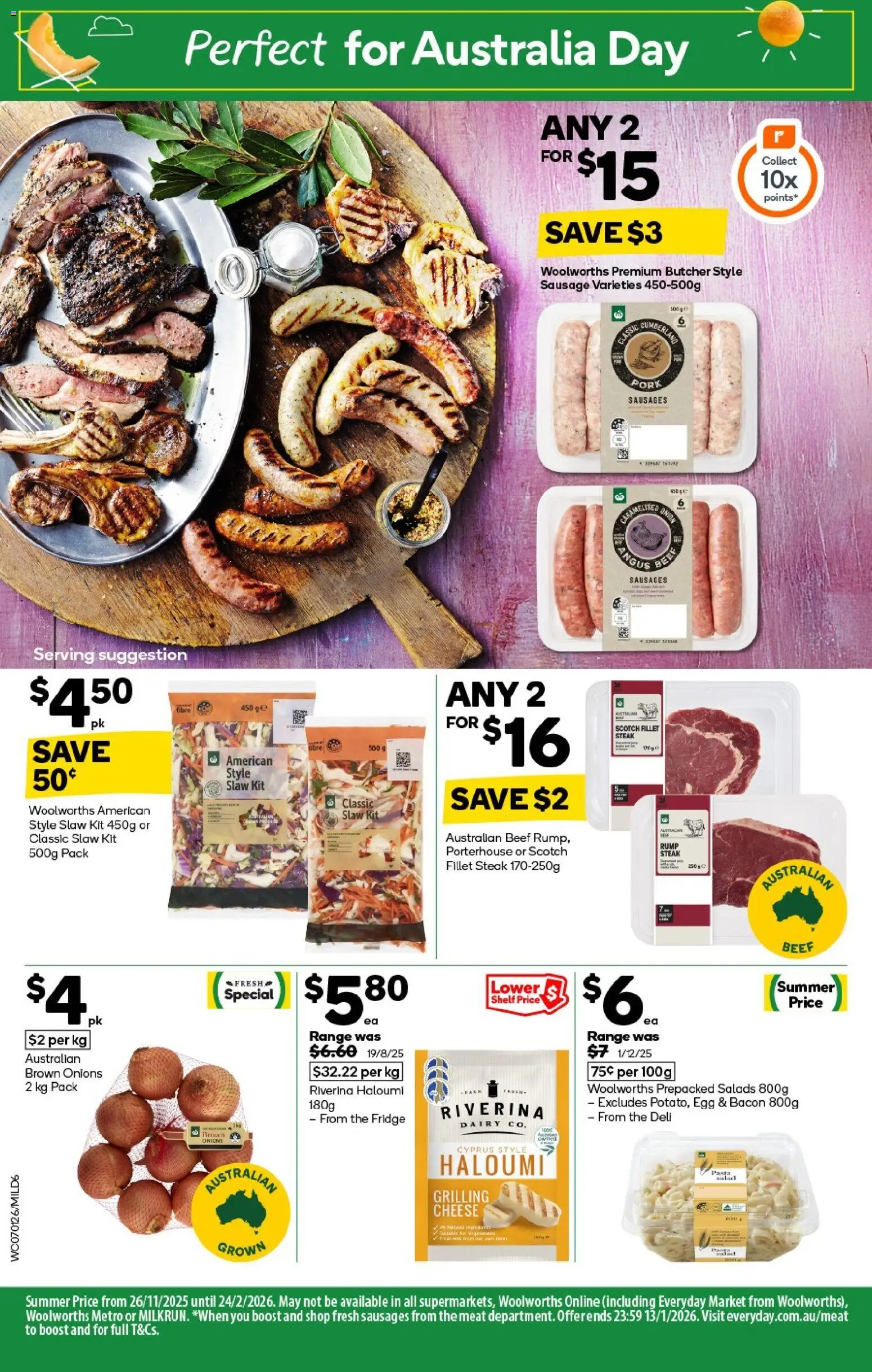 Woolworths catalogue - valid from 07.01.2026 | Page: 6 | Products: Shelf, Bacon, Onions, Scotch