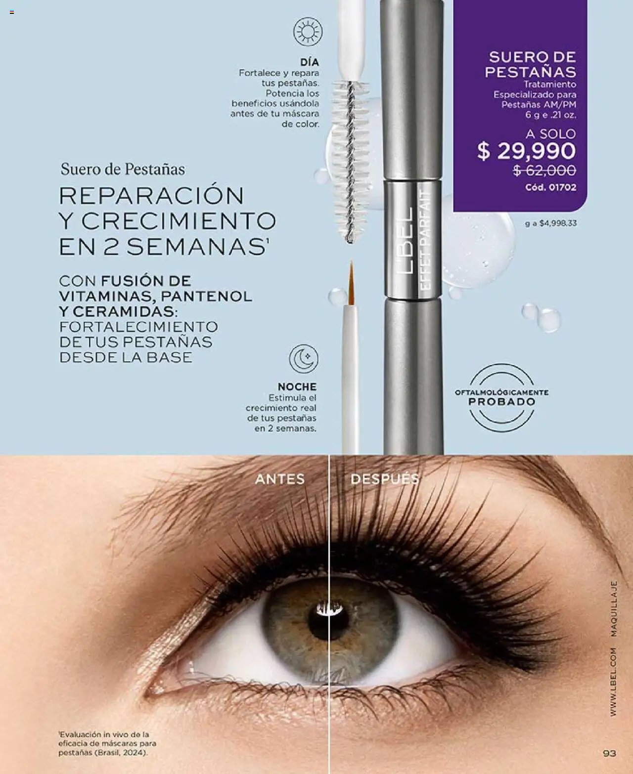 L'Bel revista - valida desde el 29.07.2025 | Página: 93 | Productos: Maquillaje, Máscara