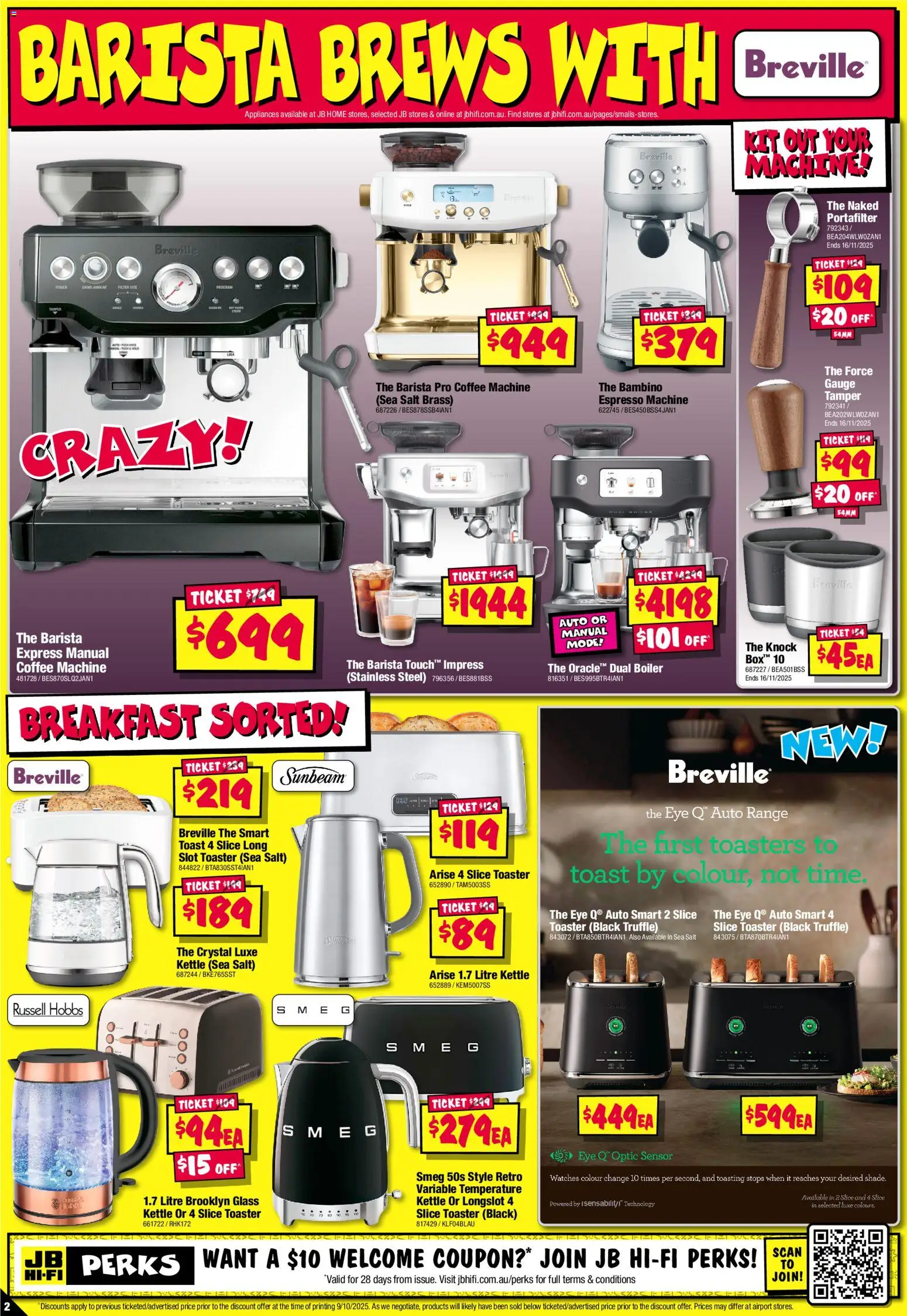 JB Hi-Fi catalogue - valid from 23.10.2025 | Page: 2 | Products: Box, Coffee, Kettle, Toaster