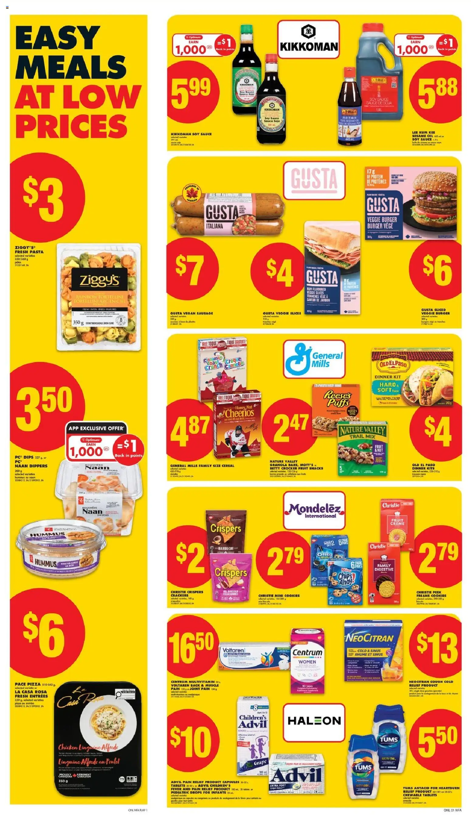 No Frills flyer valid from 08.01.2026 | Page: 7 | Products: Chips, Ham, Pizza, Chicken