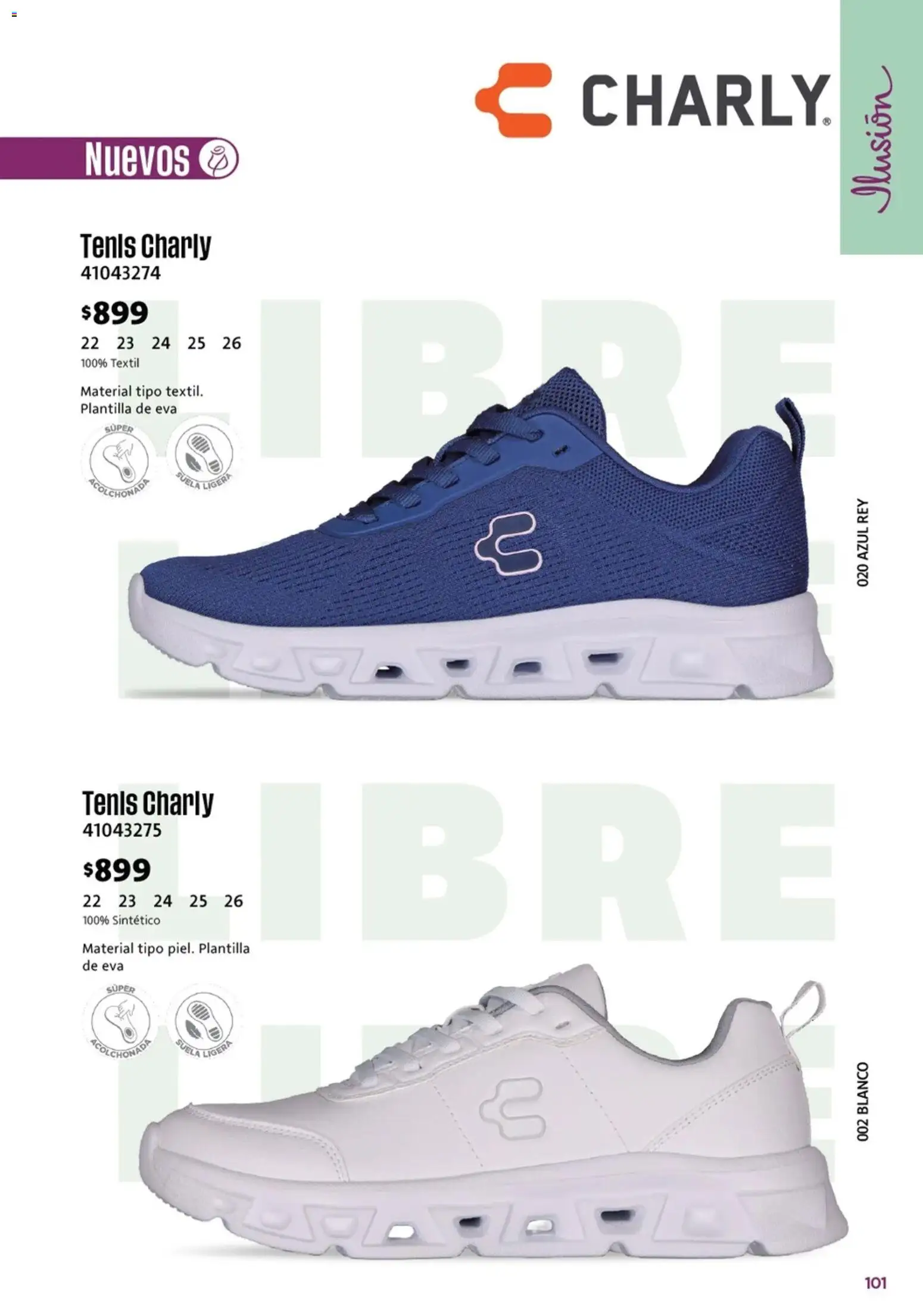 Nuevas ofertas de Ilusión válidas en toda la República Mexicana desde el 01.03.2026. ¡Encuentra las mejores ofertas en Ilusión catálogo Marcas Amigas! | Página: 103 | Productos: Tenis