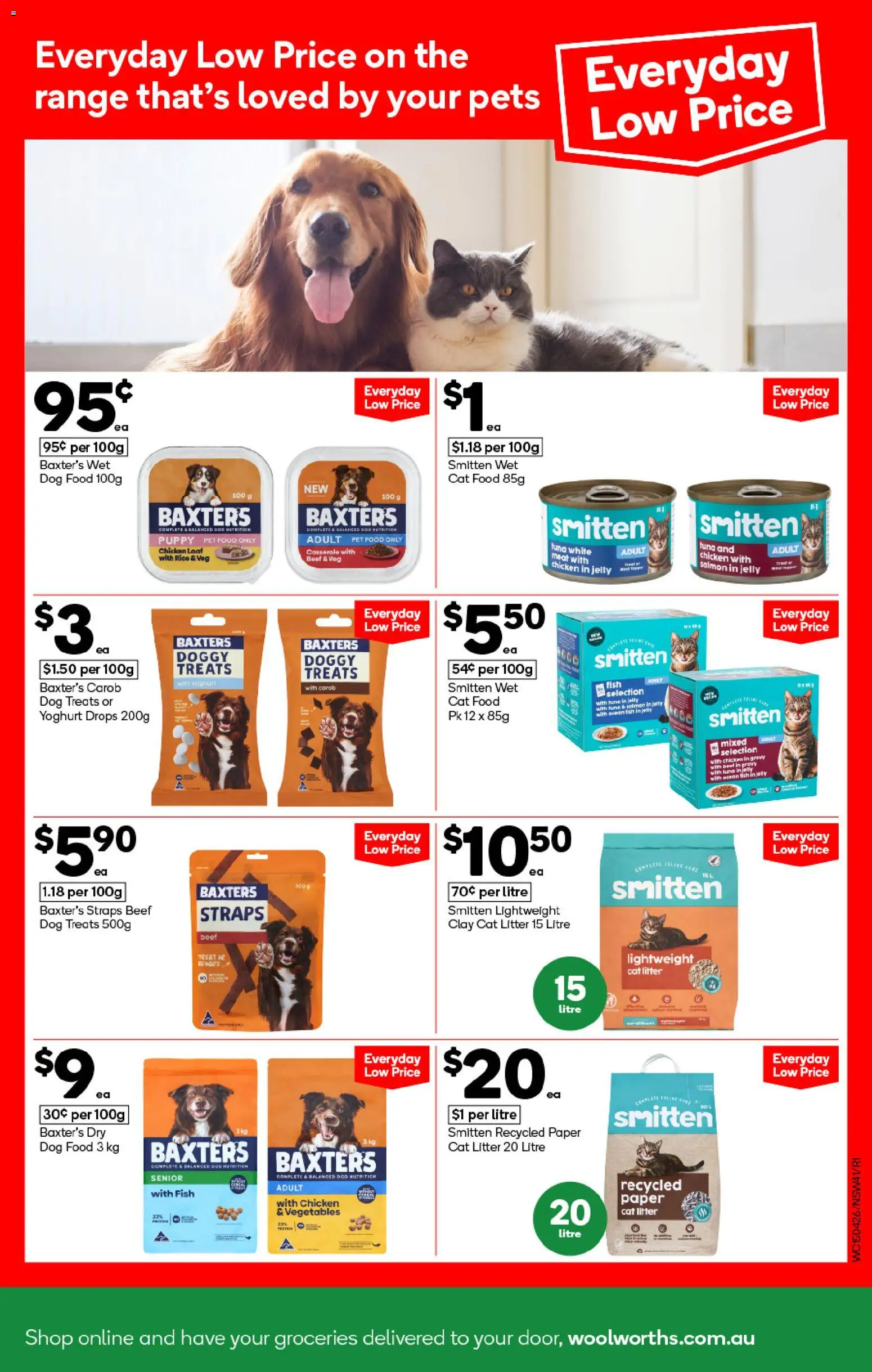 Woolworths catalogue - valid from 15.04.2026 | Page: 41 | Products: Yoghurt, Fish, Dog food, Clay