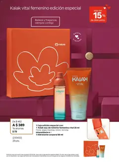 Vista previa de Natura campaña 3 2026, nuevo folleto de la tienda, válido en México a partir del 30.01.2026 | Página: 15 | Productos: Toronja, Té, Caja, Eau de toilette