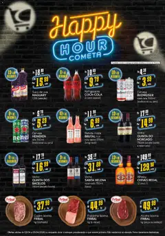 Cometa Supermercados ofertas Happy Hour - Pré-Visualização do folheto da loja Cometa Supermercados, válido de 03.04.2026