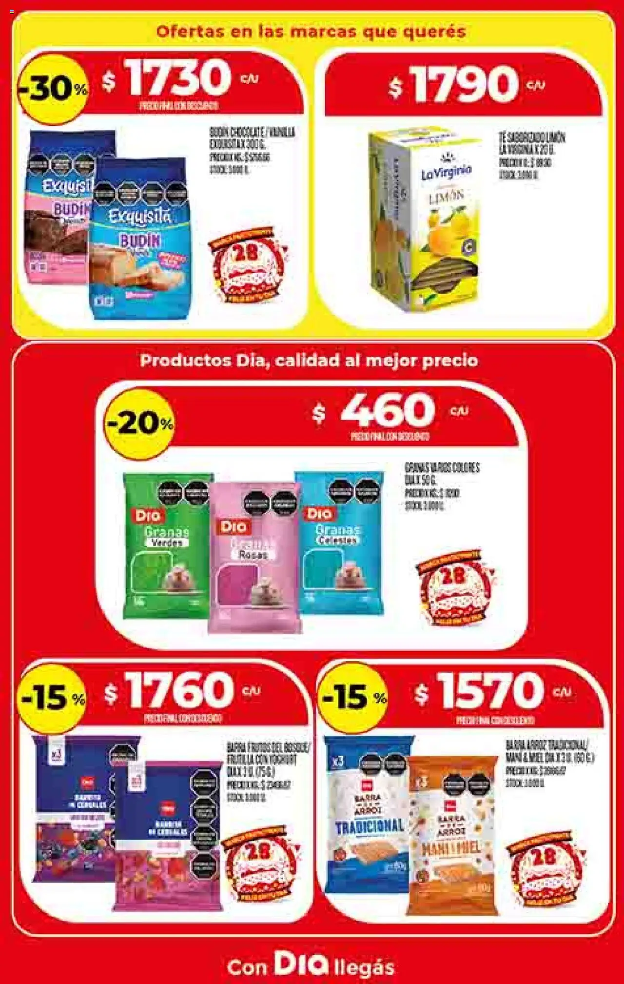 Dia - Ofertas │ válido desde el 24.09.2025 | Página: 29 | Productos: Budín, Limón, Té