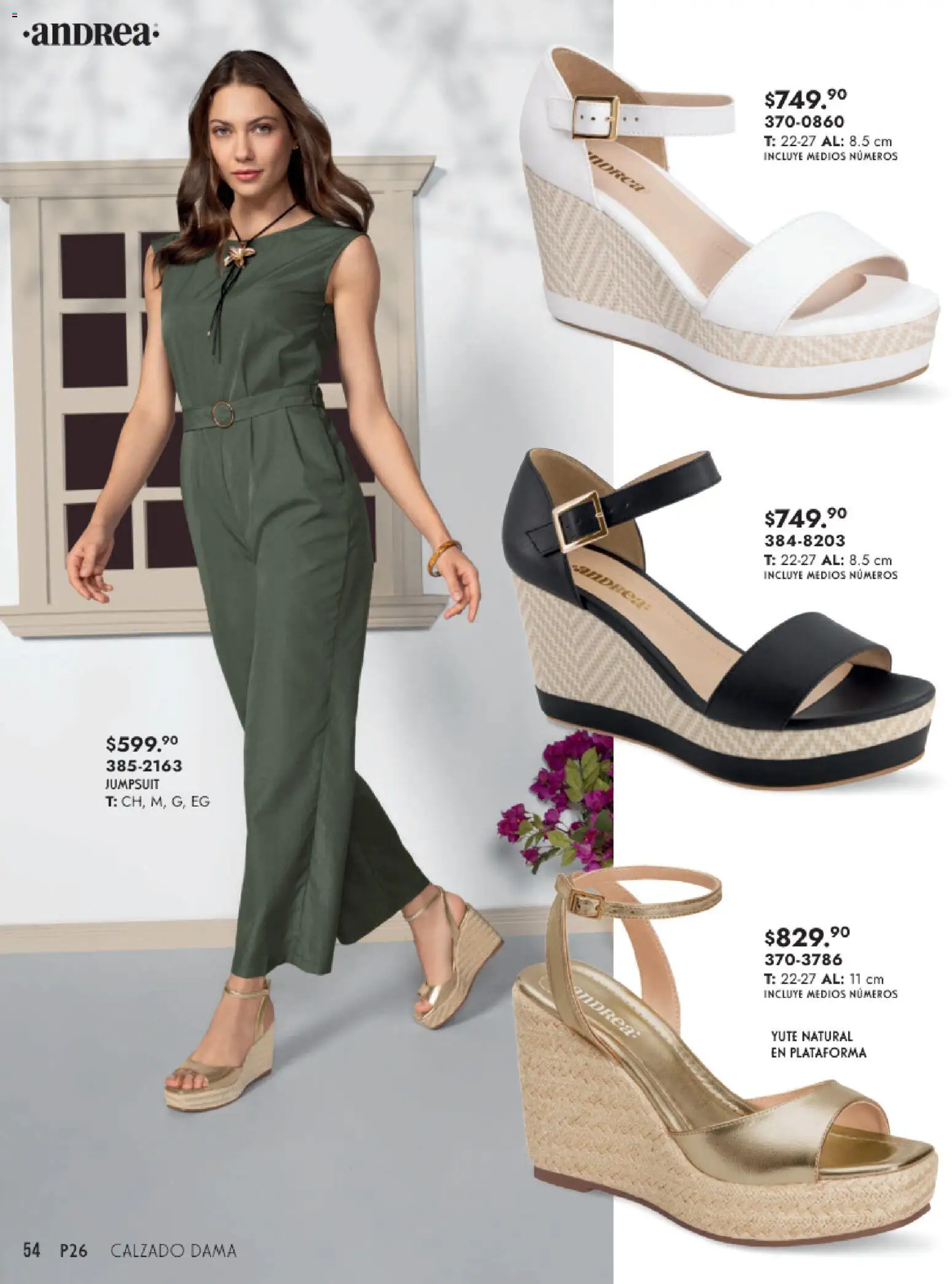 Nuevas ofertas de Andrea válidas en toda la República Mexicana desde el 25.01.2026. ¡Encuentra las mejores ofertas en Andrea catálogo Calzado Dama! | Página: 54