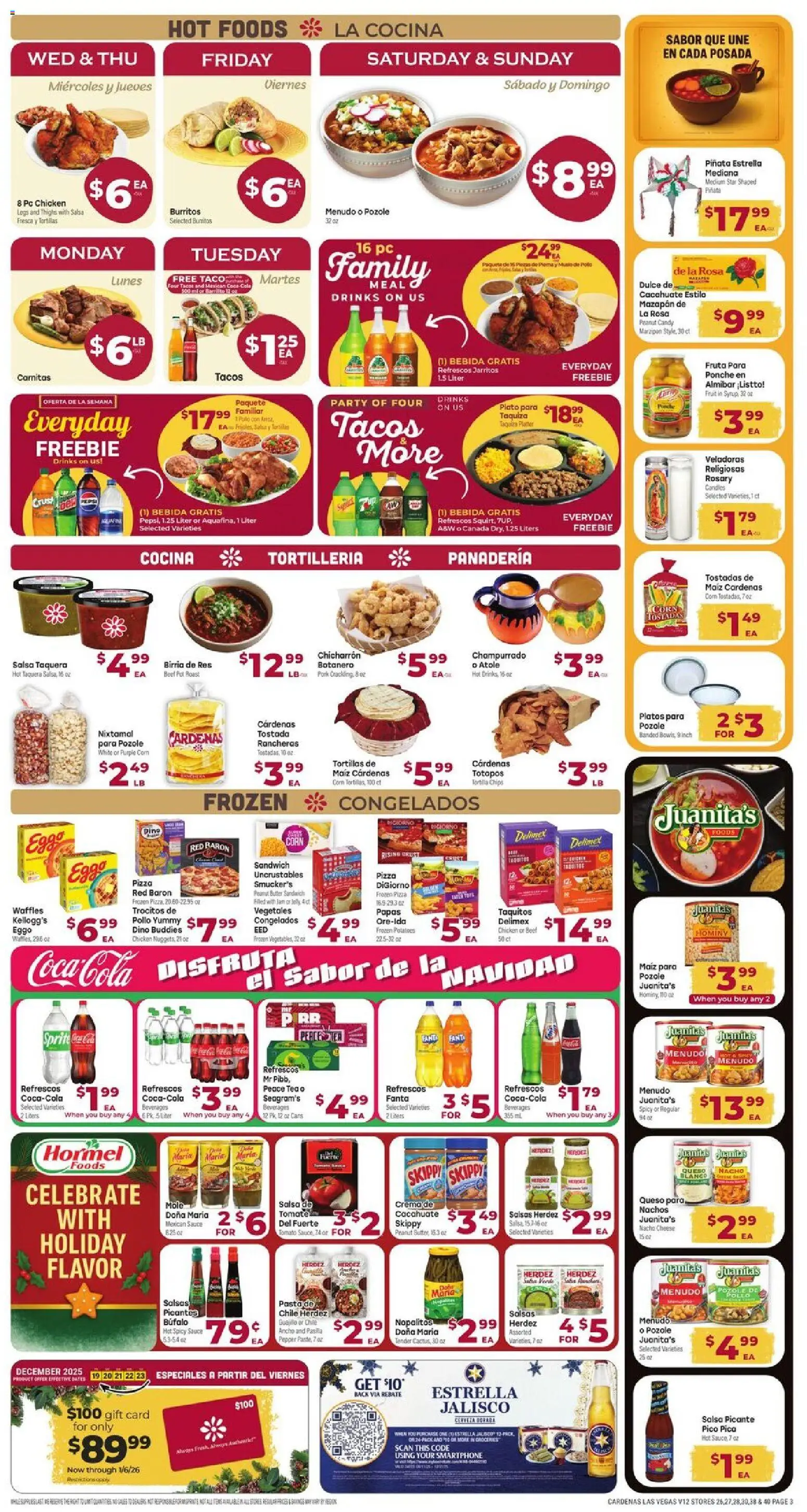 Cardenas Weekly Ad - NV - valid from 17.12.2025 | Page: 3 | Products: Cheese, Pasta, Potatoes, Sauce