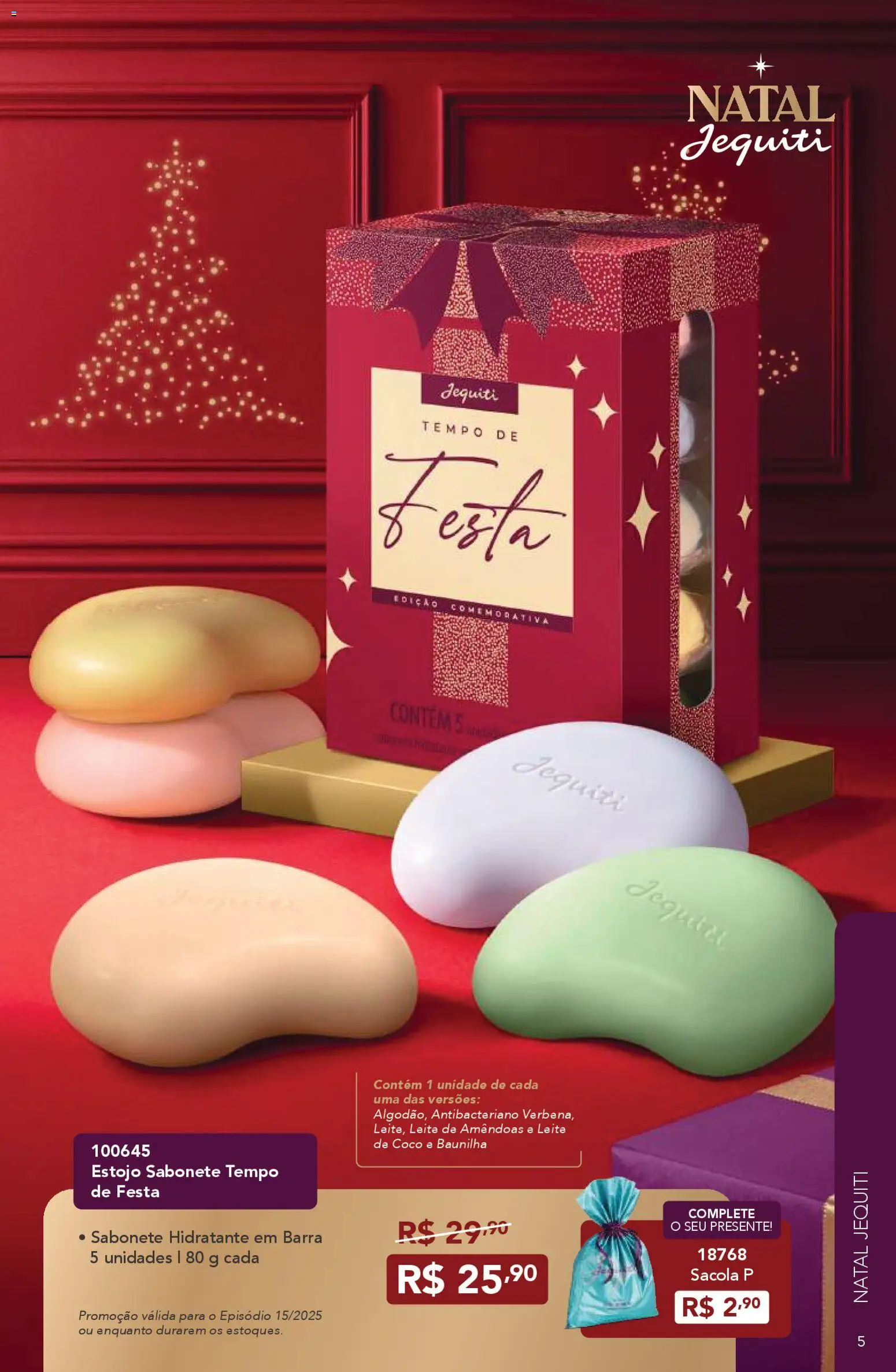 Jequiti Folheto - válido de 24.10.2025 | Página: 5 | Produtos: Coco, Leite, Sabonete, Amêndoas