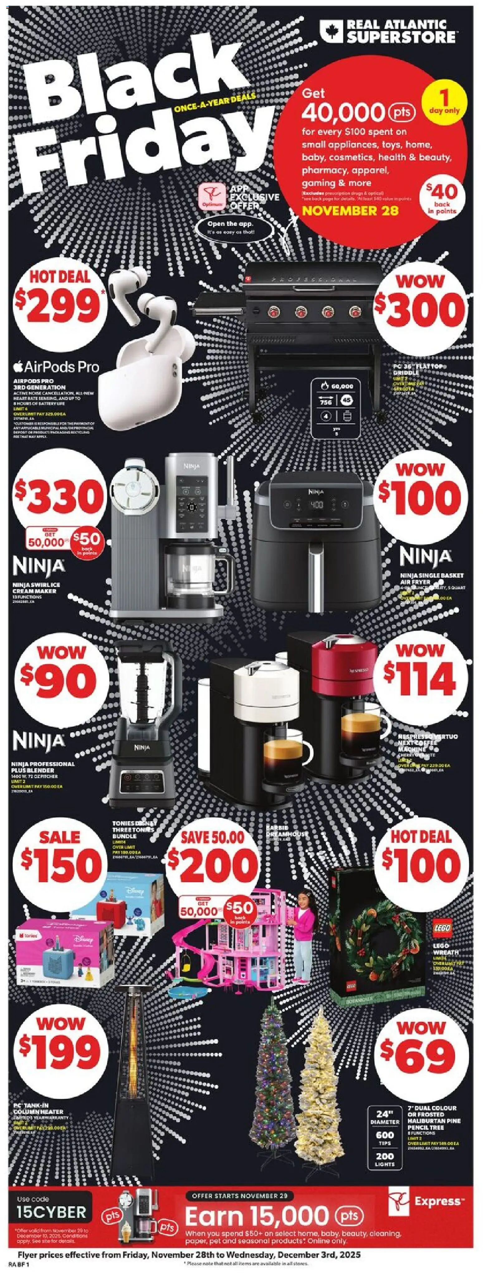 Atlantic Superstore flyer valid from 27.11.2025 | Page: 33 | Products: Cream, PC, Fryer, Coffee