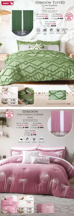 Vista previa de Colchas Concord catálogo, nuevo folleto de la tienda, válido en México a partir del 01.02.2026 | Página: 9